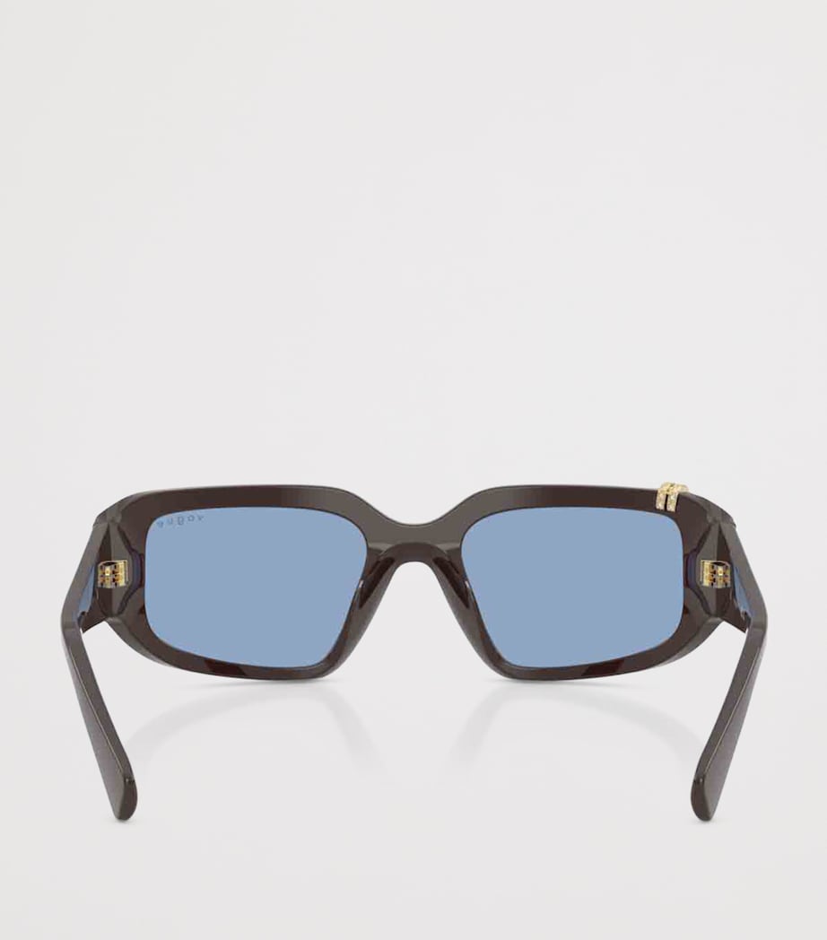 Vogue Rhinestone Irregular Sunglasses Image 4