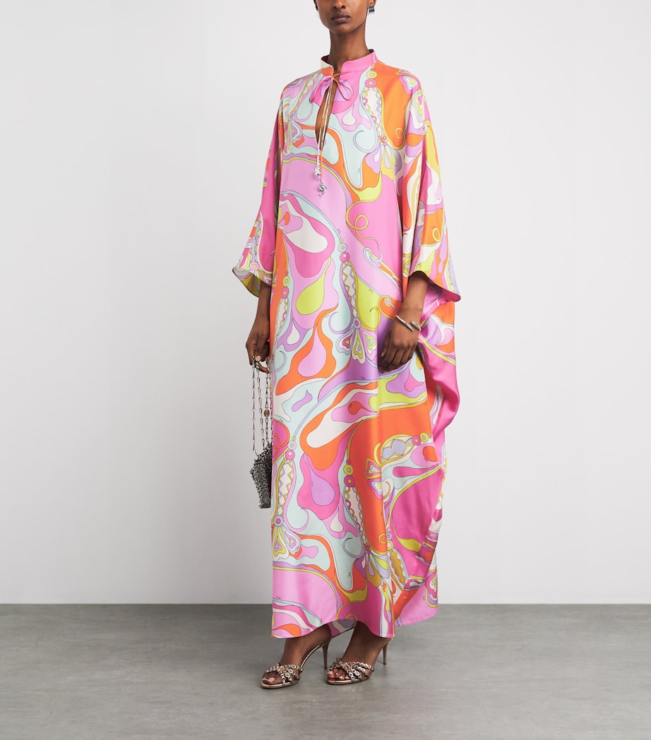 PUCCI Multi Silk Printed Kaftan Maxi Dress | Harrods US PUCCI Multi Silk Printed Kaftan Maxi Dress | Harrods US
