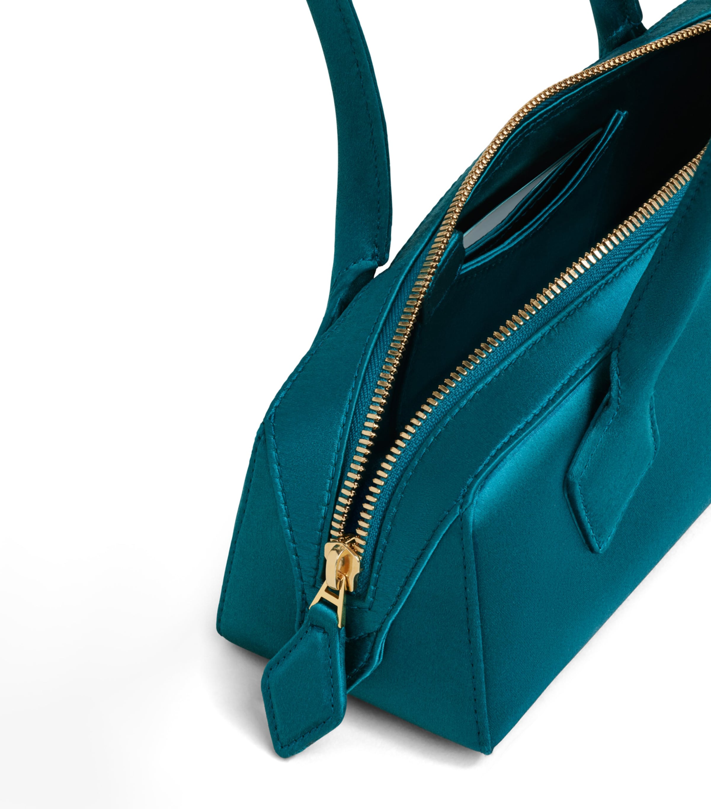 Alaïa Small Satin Le Teckel Shoulder Bag Emeraude Image 3