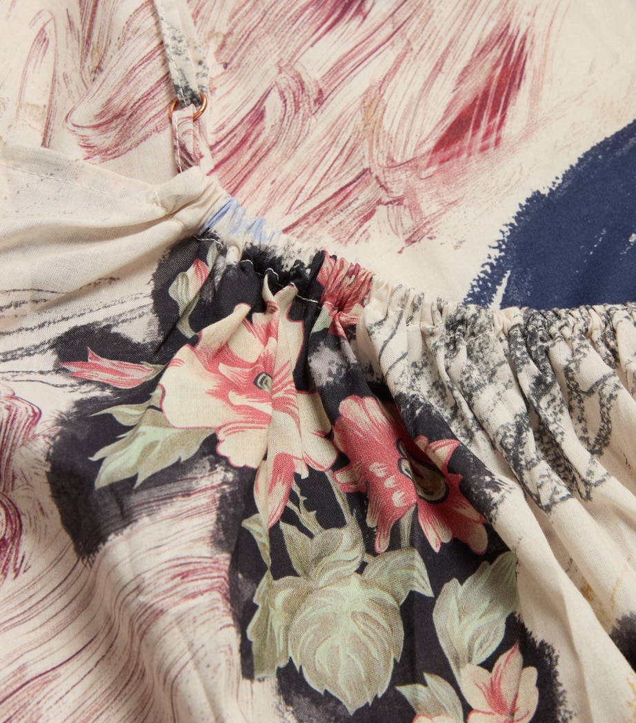 Organic Cotton Love Print Nightie CHALK Image 2