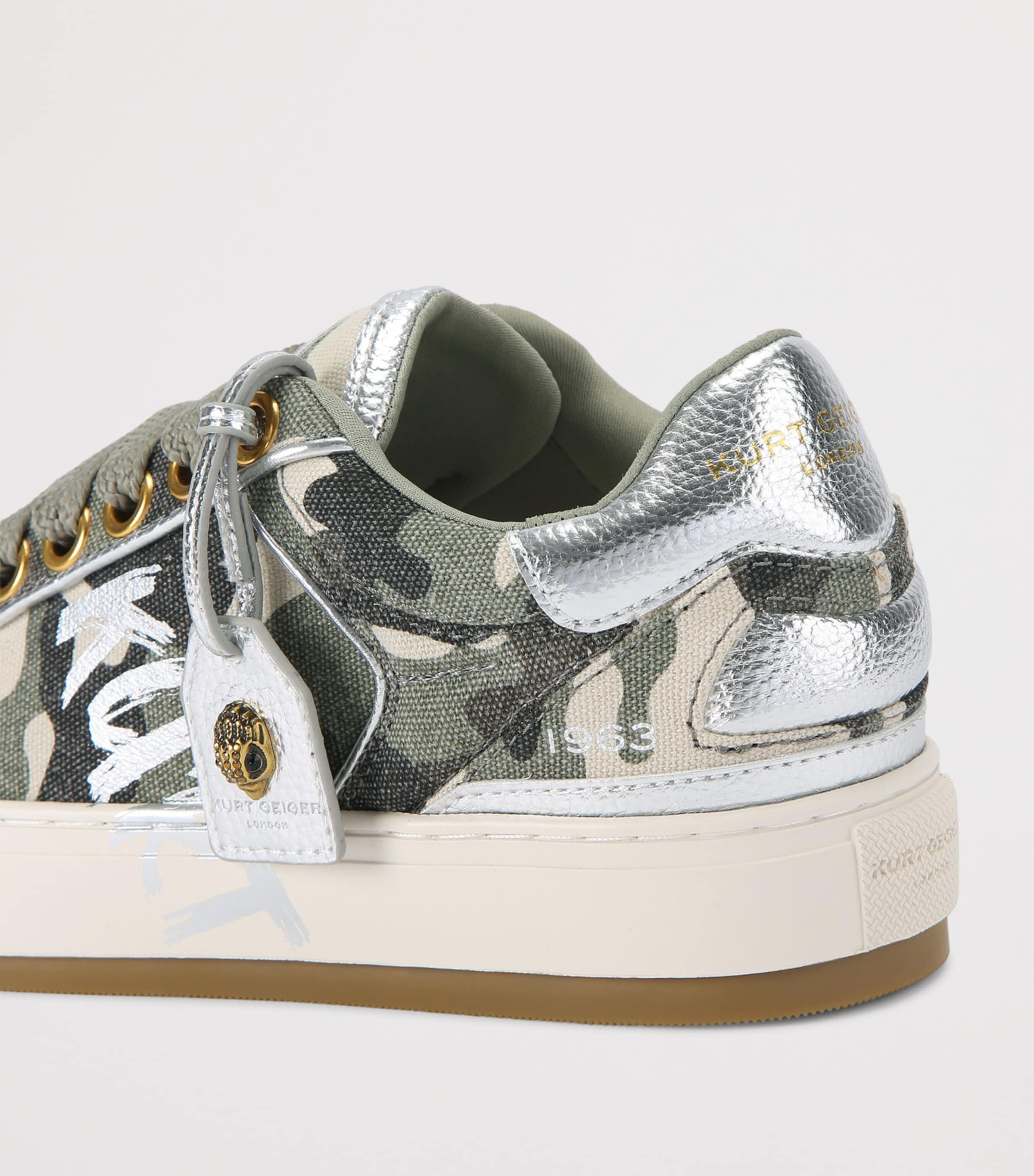 Kurt Geiger London Southbank Tag Sneakers Green Oth Image 3