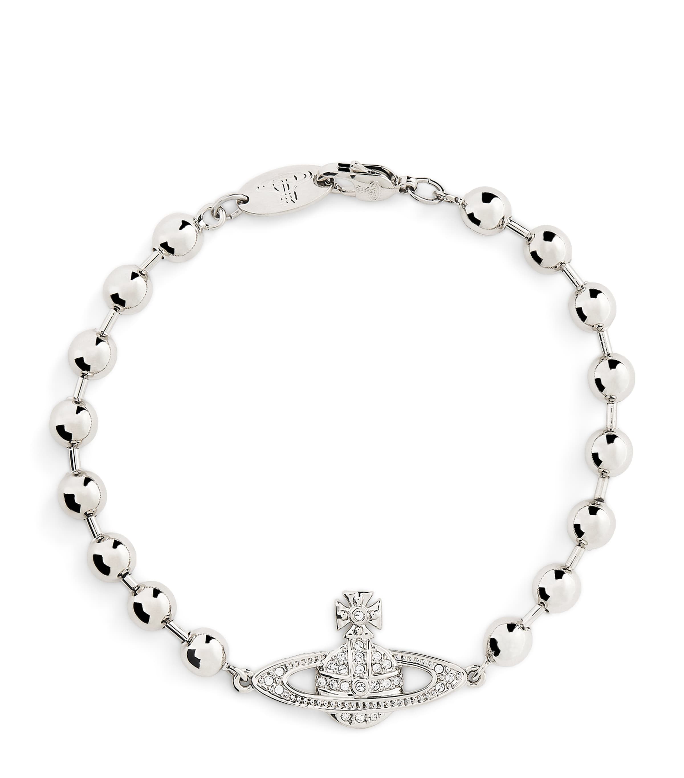 Vivienne Westwood Thames Mini Bas Relief Bracelet Platinum Image 1