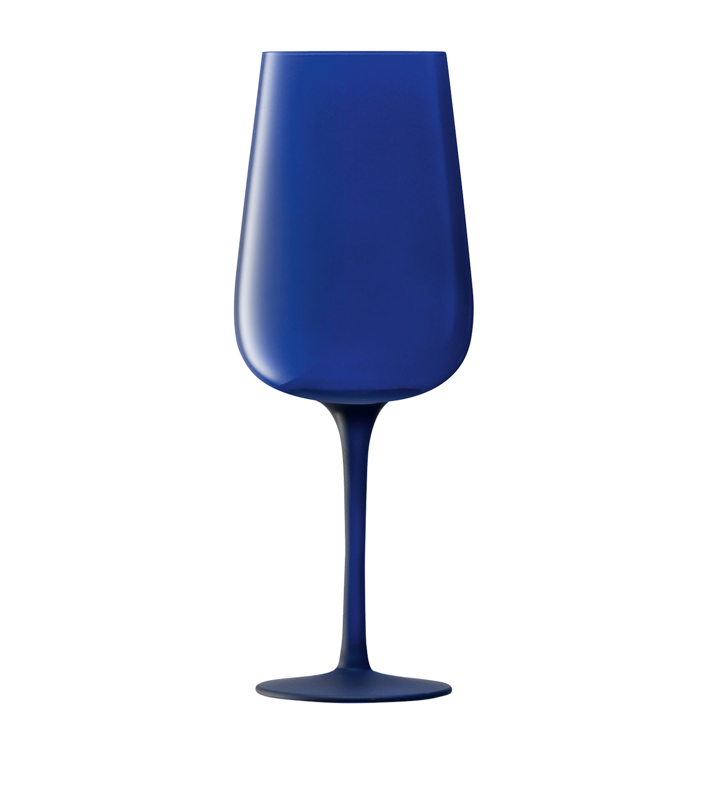 LSA International Set of 2 Arc Contrast Flute Glasses (280ml) Blue Image 3