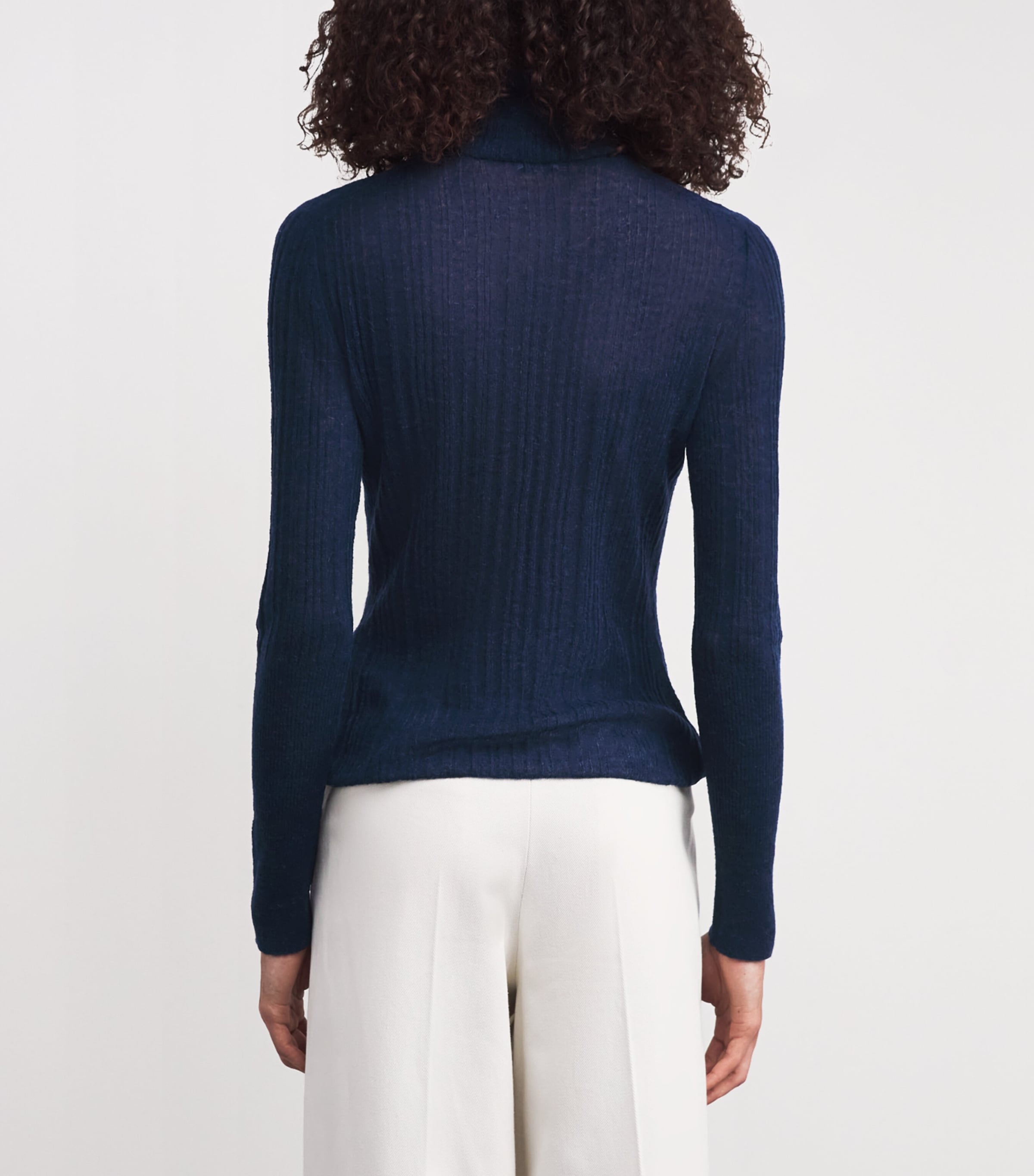 Wool-Blend Molony Rollneck Sweater INDIGO Image 4