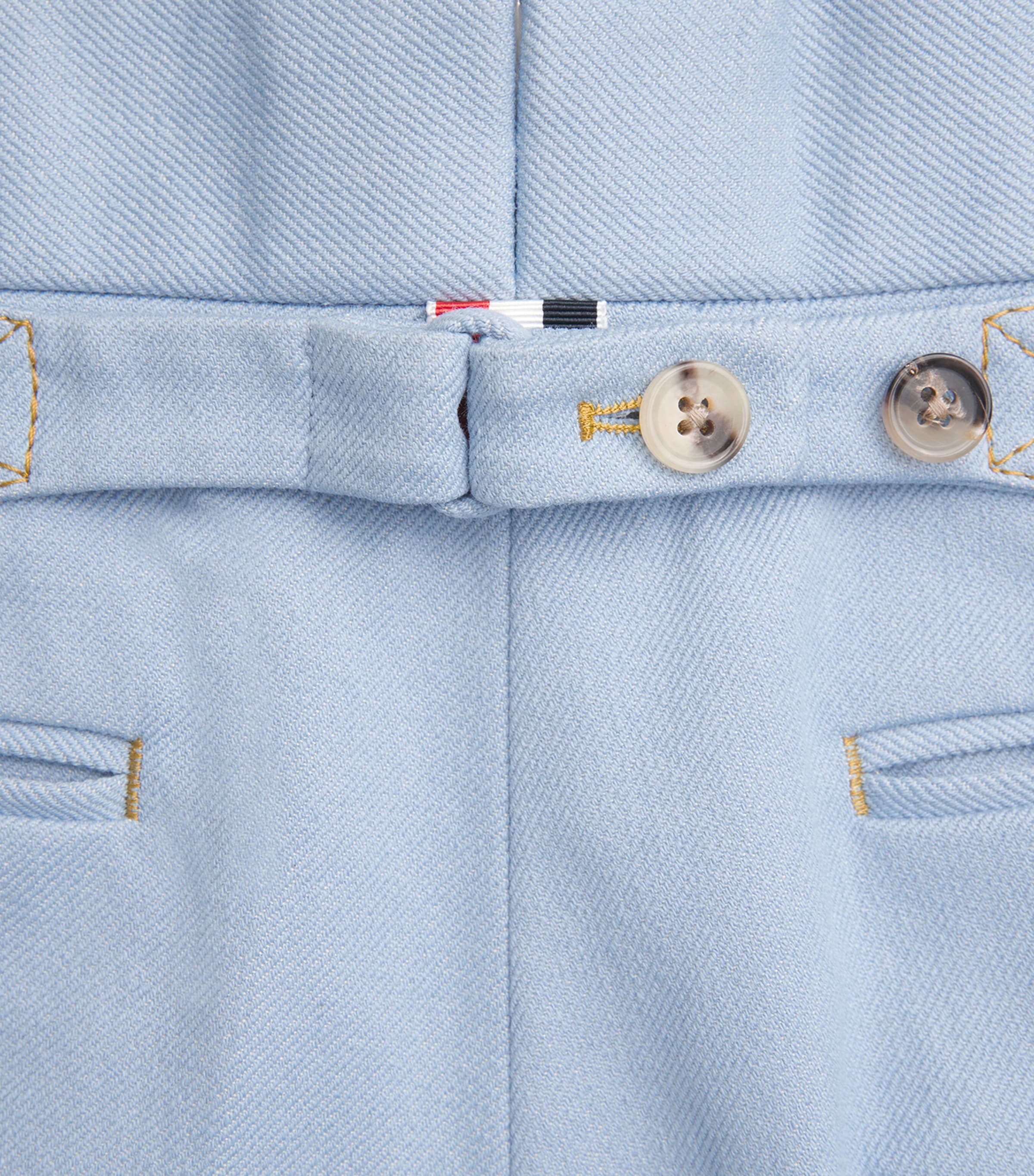 Cotton Backstrap Trousers LIGHT BLUE Image 5
