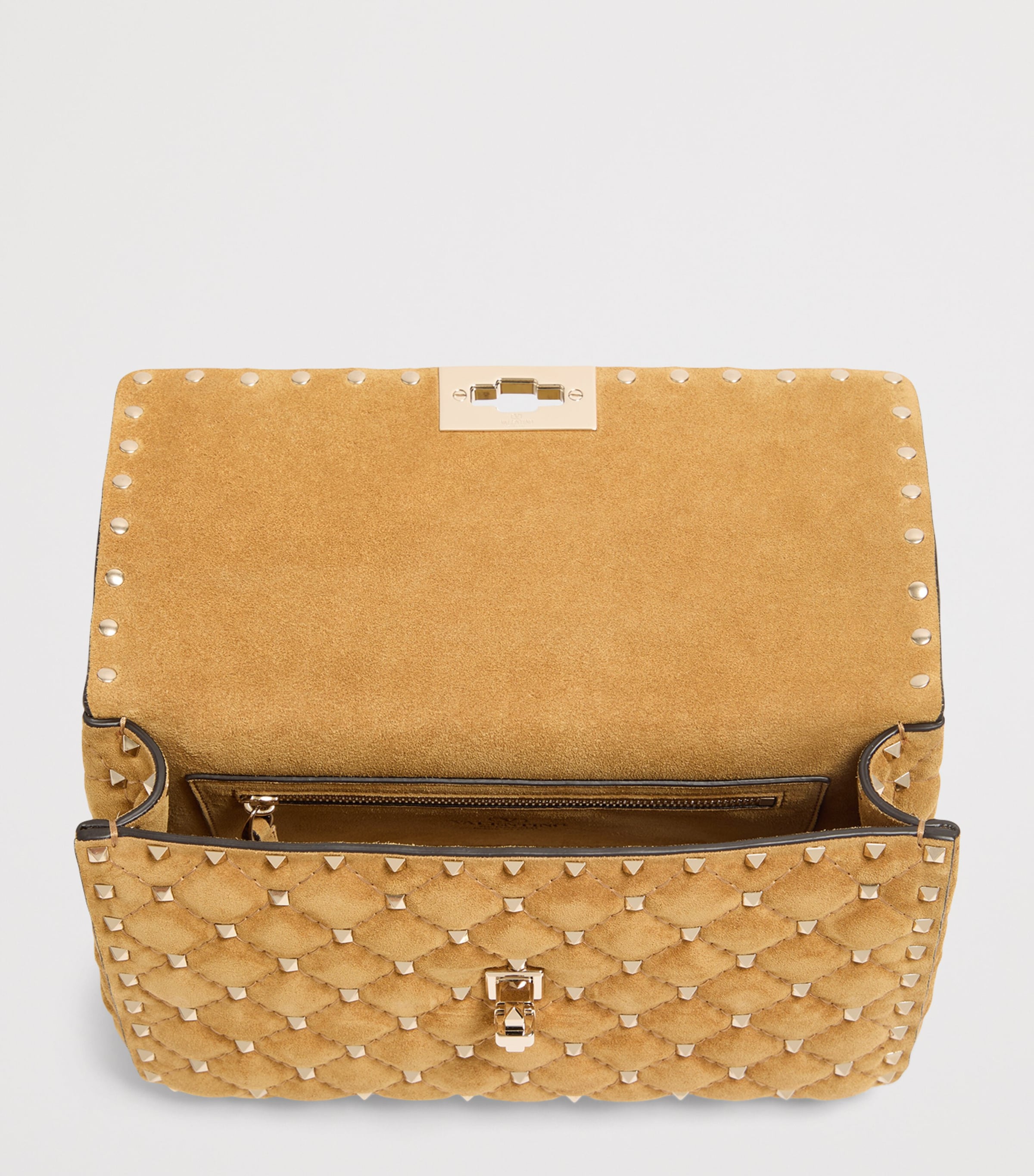 Valentino Garavani Medium Suede Rockstud Spike Shoulder Bag Rdx Image 5