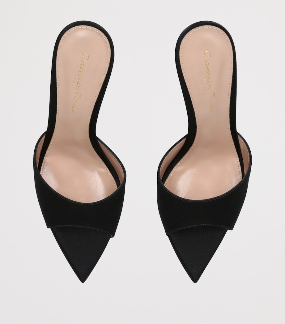 Satin Elle Mules 85 BLACK Image 4