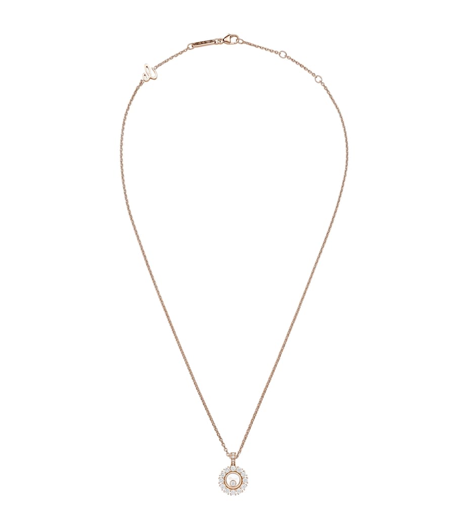 Rose Gold and Diamond Happy Diamonds Icons Joaillerie Pendant Necklace 18K ROSE GOLD Image 1