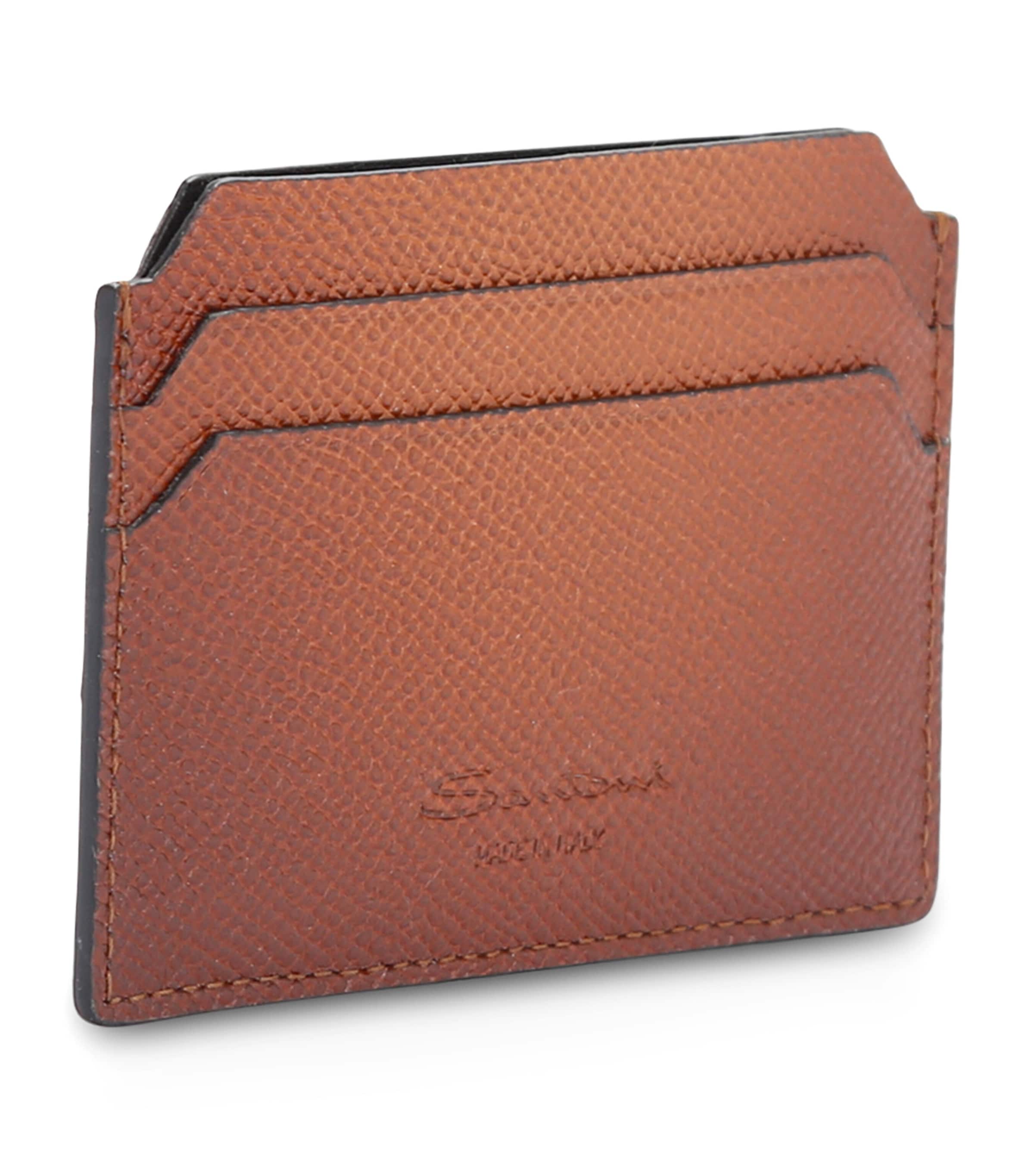 Leather Card Holder BROWN Image 3