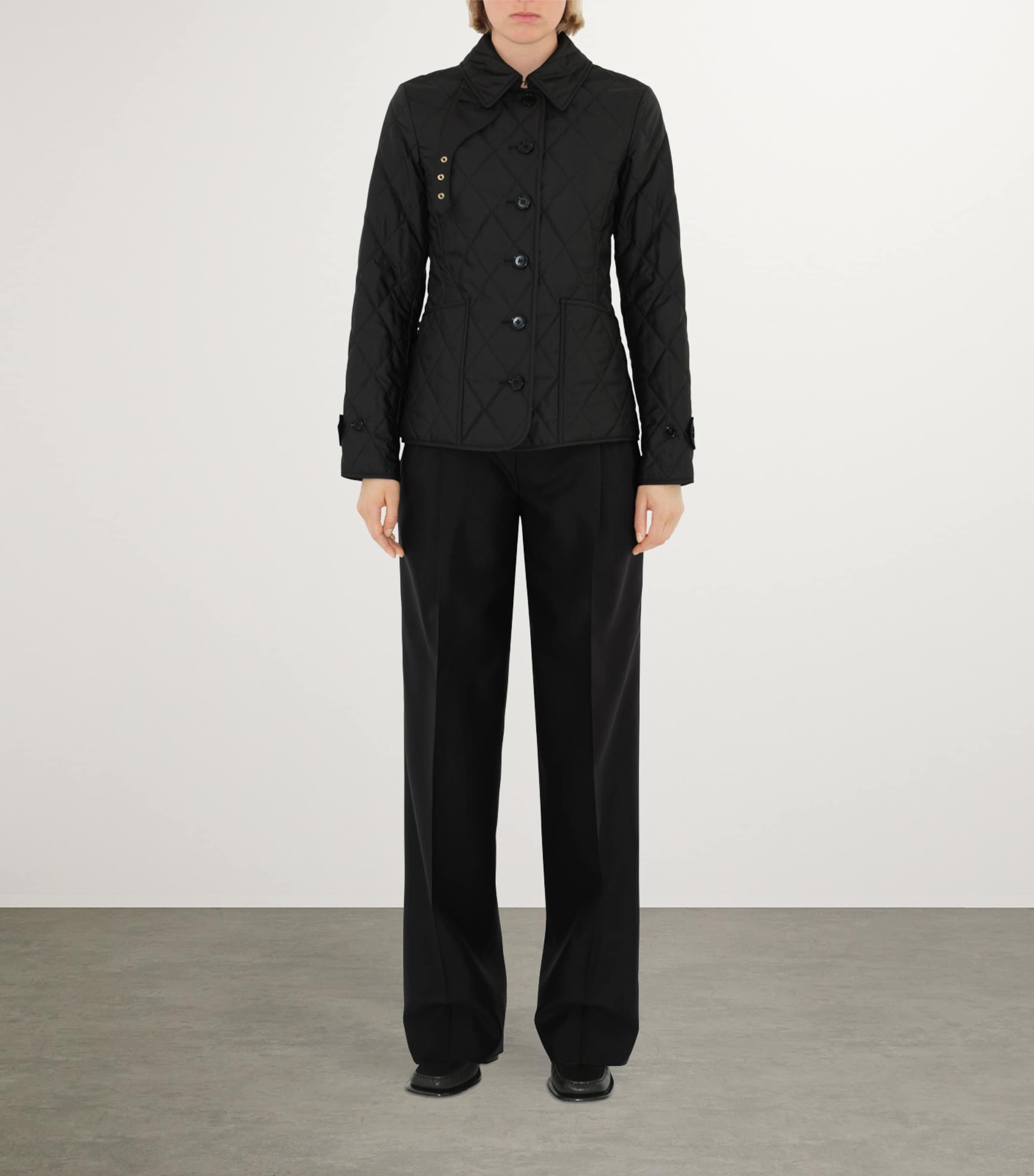 Quilted Thermoregulated Jacket BLACK Image 4