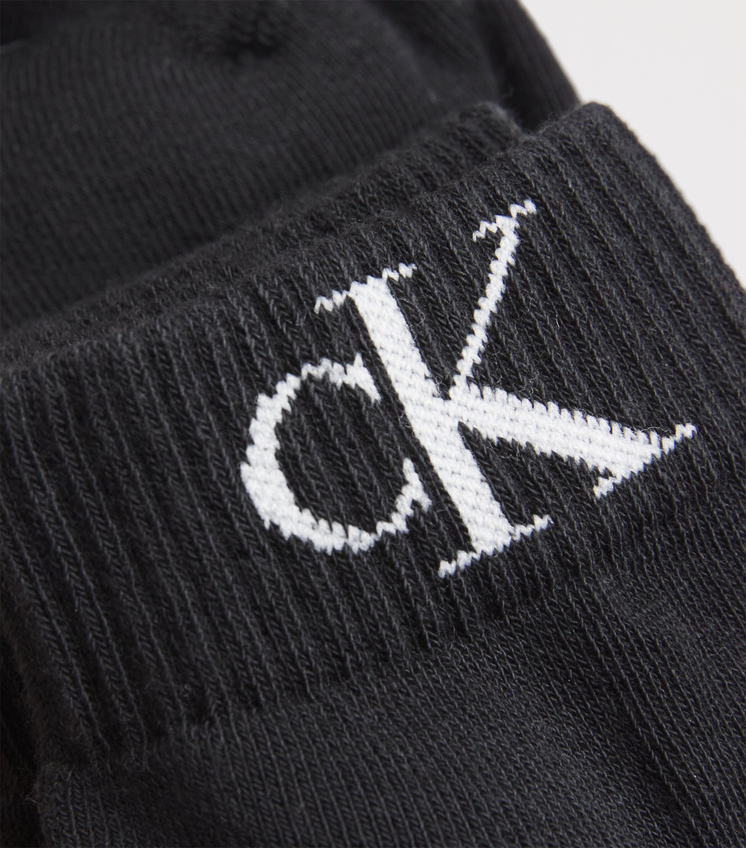 Cotton-Blend Quarter Socks (Pack of 2) 001 BLACK Image 2