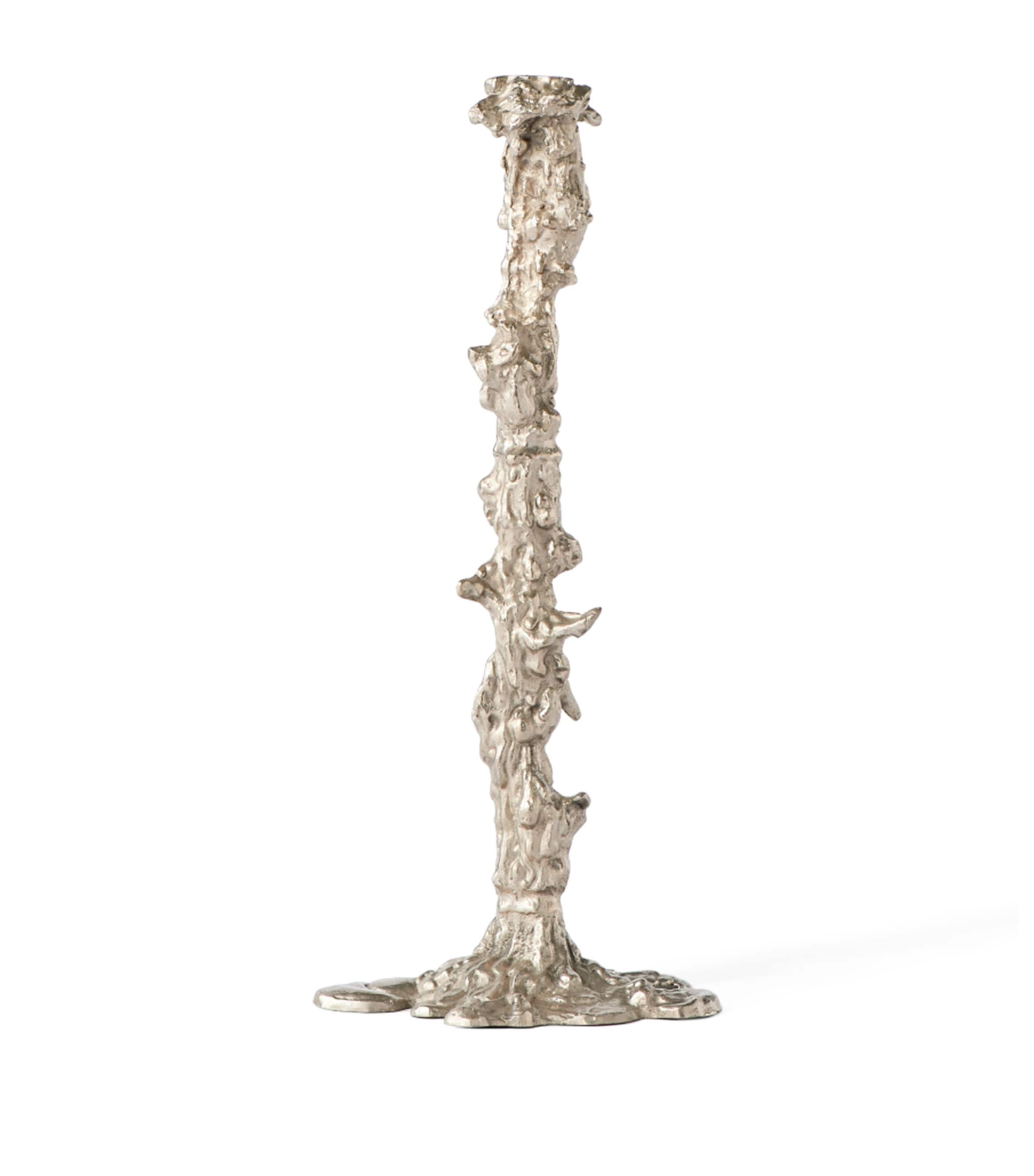POLSPOTTEN XXL Drip Candle Holder (50cm) Silver Image 1