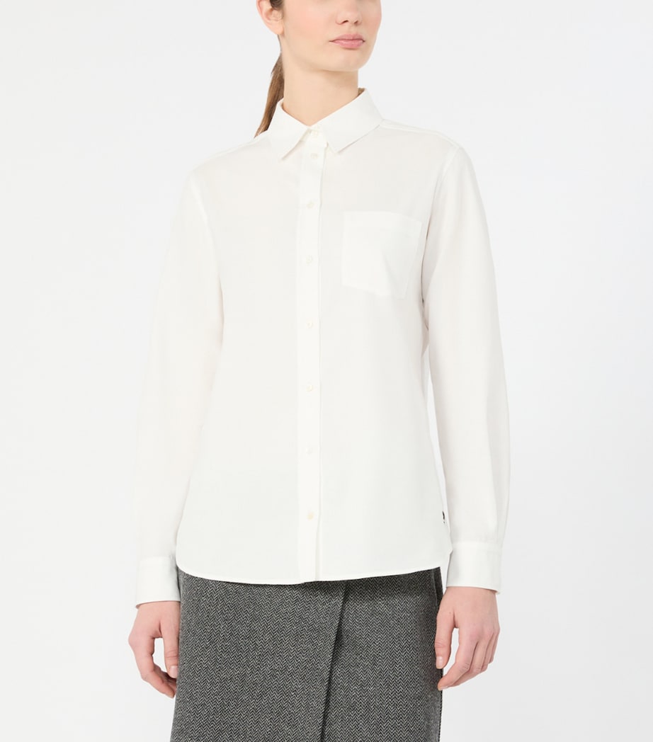 Weekend Max Mara Womens Cotton Shirt White Image 3