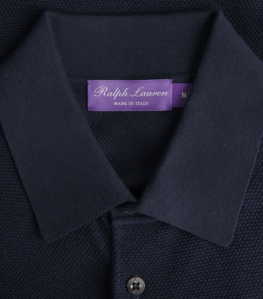 Silk-Blend Cardigan NAVY Image 5