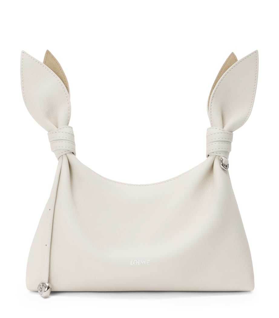 LOEWE Mini Leather Scarf Shoulder Bag Soft White Image 1