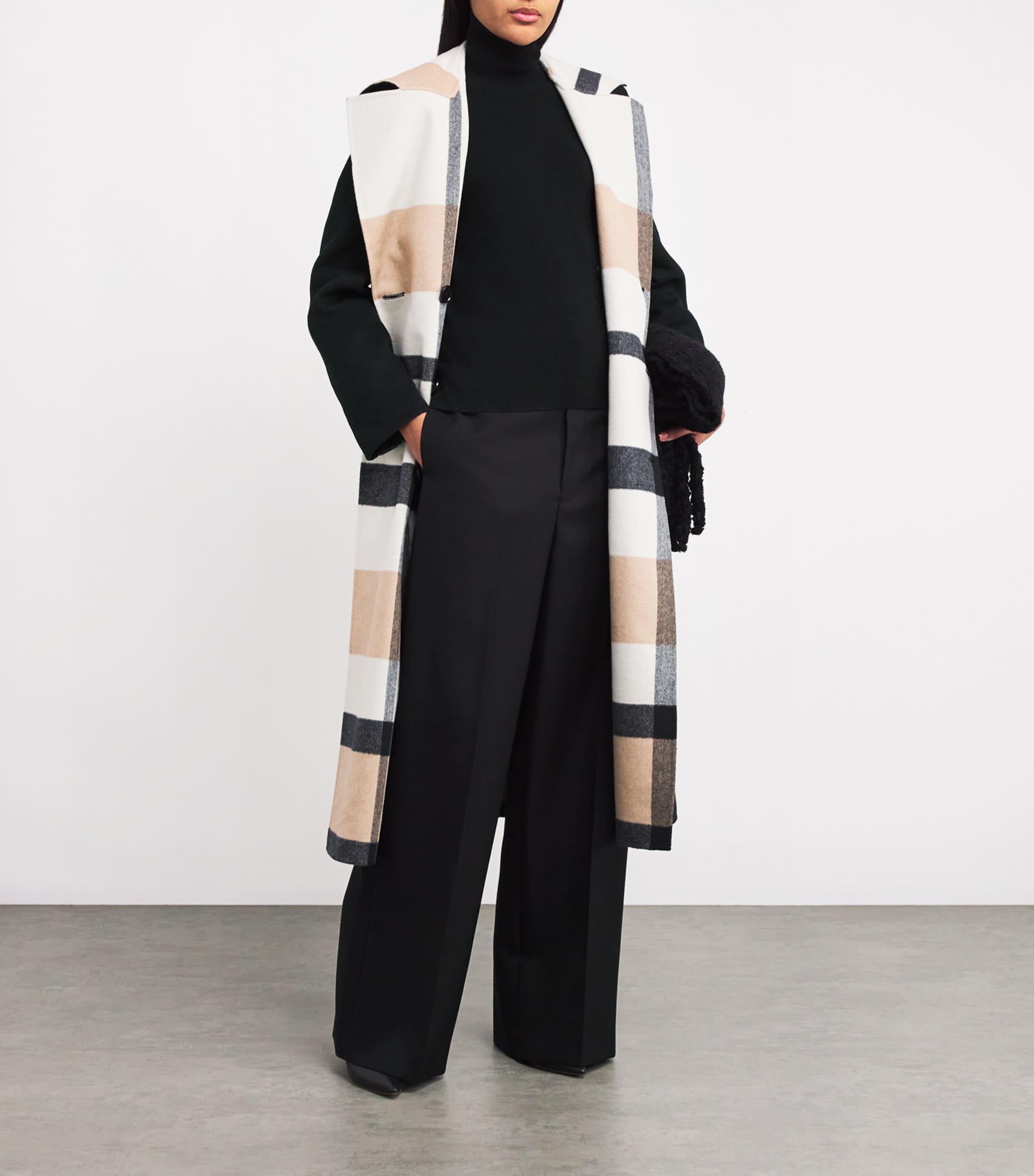 Light Pure Cashmere High-Neck Sweater BLACK Image 2