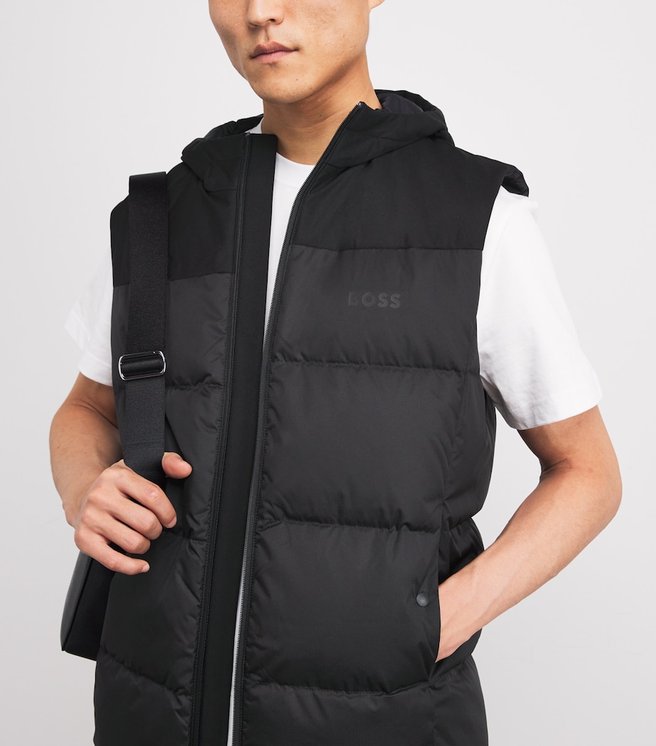 Down-Filled Block Gilet 001BLACK Image 6