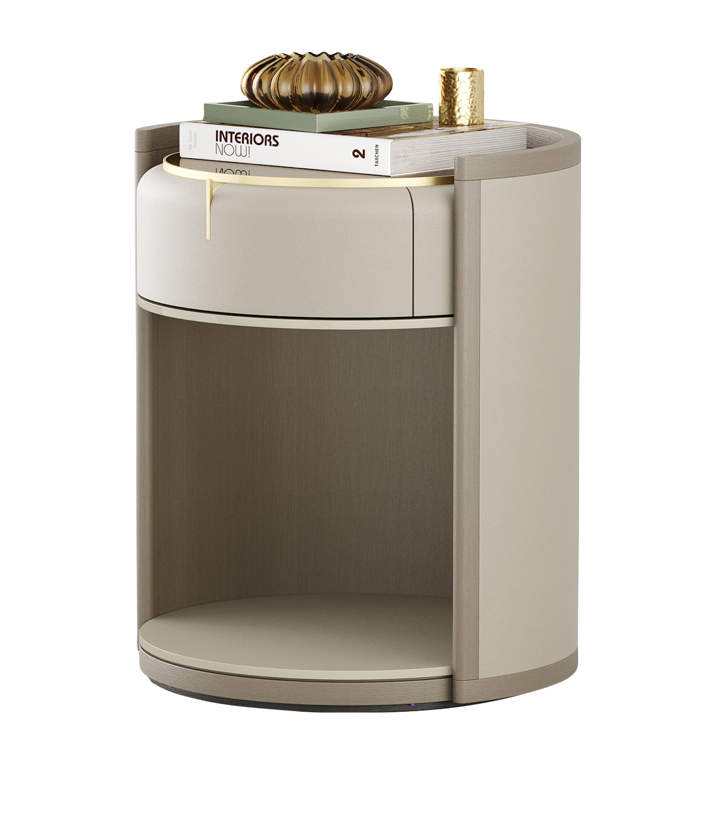 Arles Bedside Table BEIGE Image 2