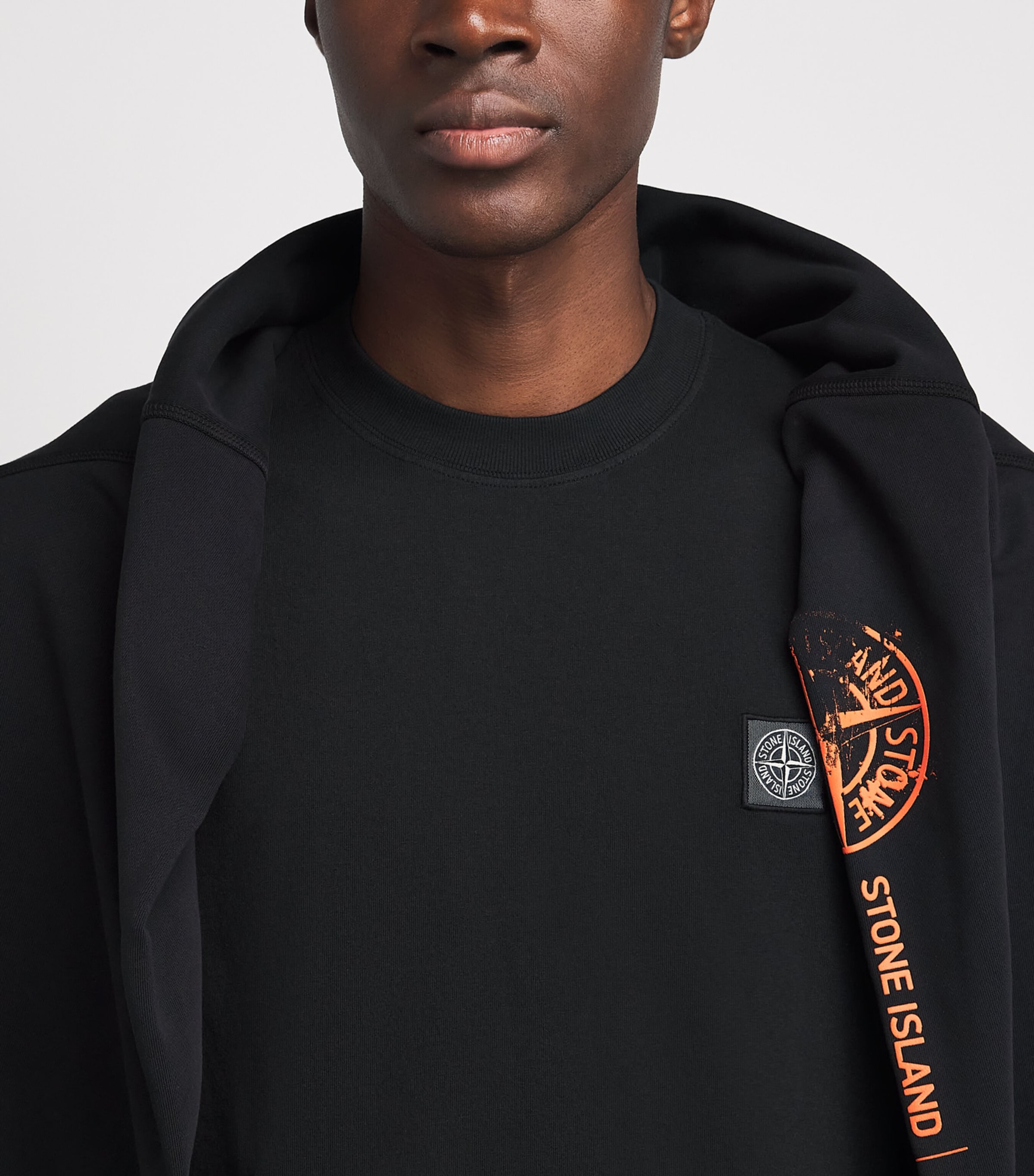 Stone Island Mens Organic Cotton Ghost T-Shirt Image 3