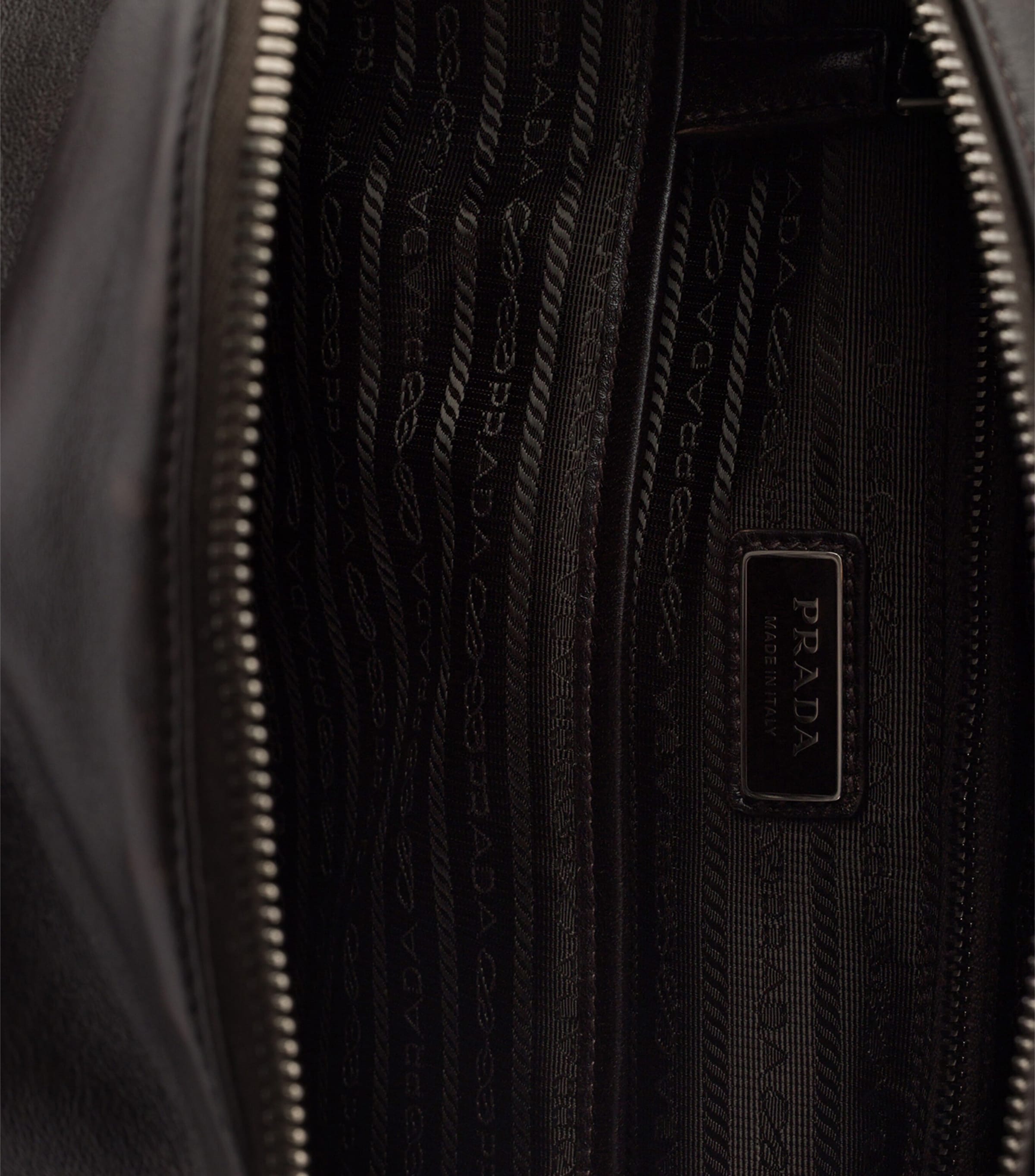 Prada Distressed Nappa Lambskin Backpack Brown Image 6