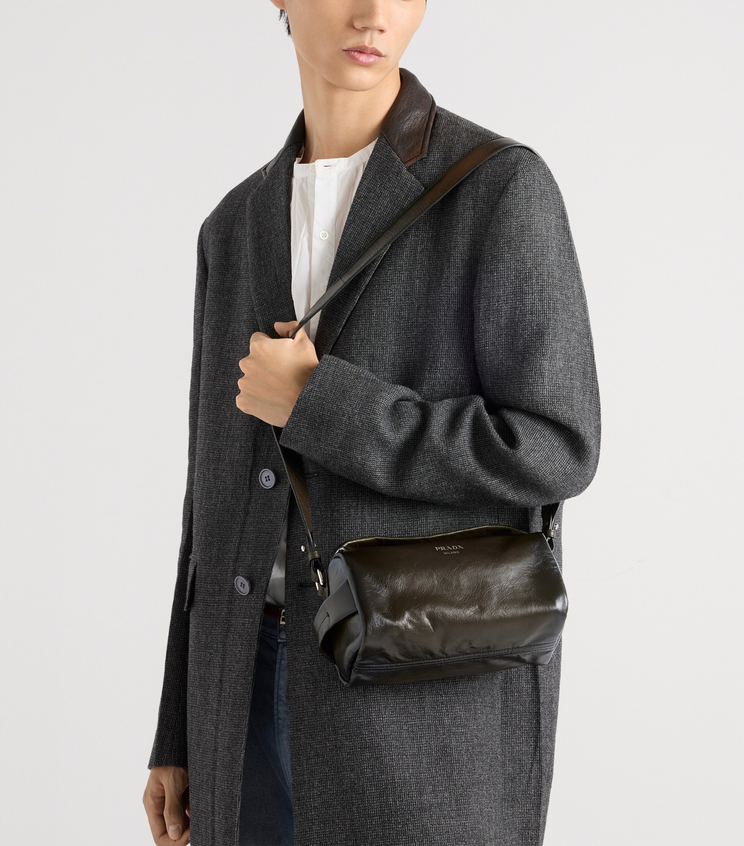 Antiqued Leather Cross-Body Bag F03C5 Image 7