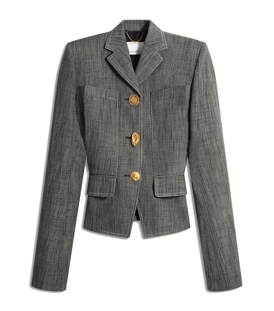 Schiaparelli Womens Canvas Elsa Jacket Grey Image 1