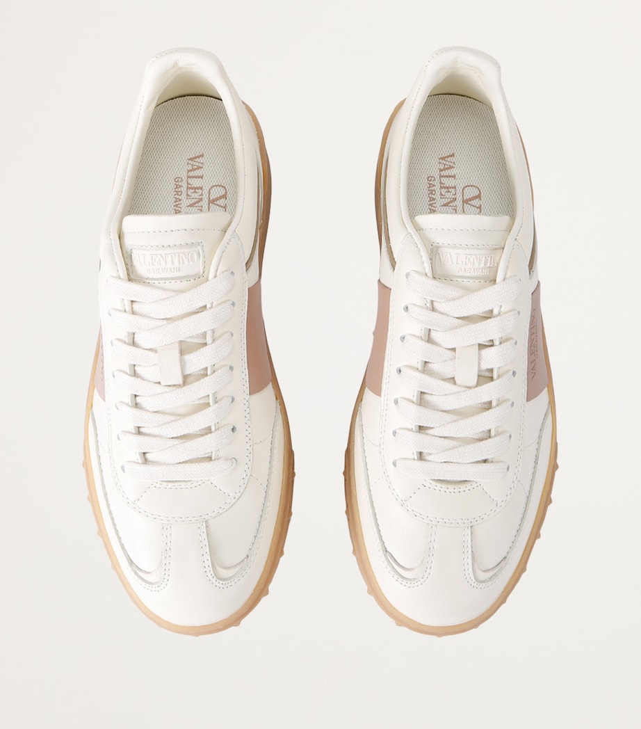 Leather Upvillage Sneakers WHITE/COMB Image 4