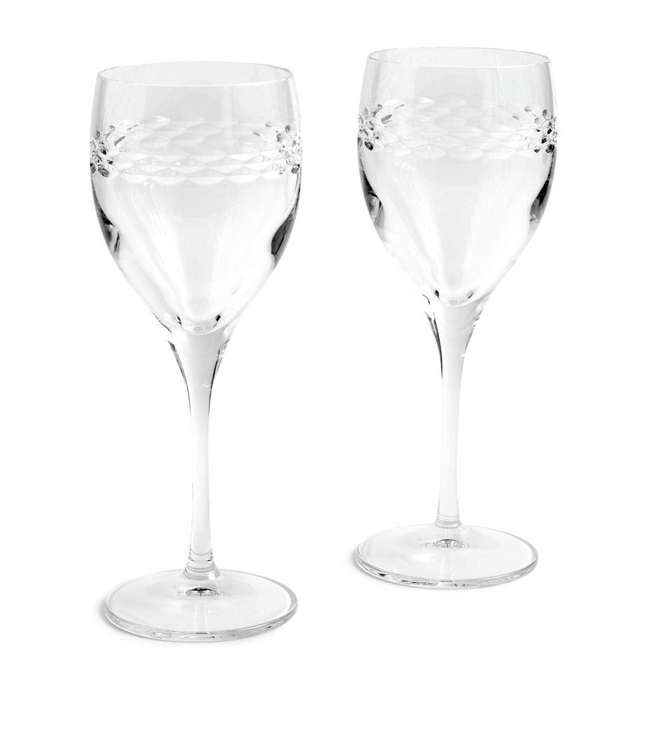 Set of 2 Crystal Neo Wine Glasses (280ml) CLEAR Image 1