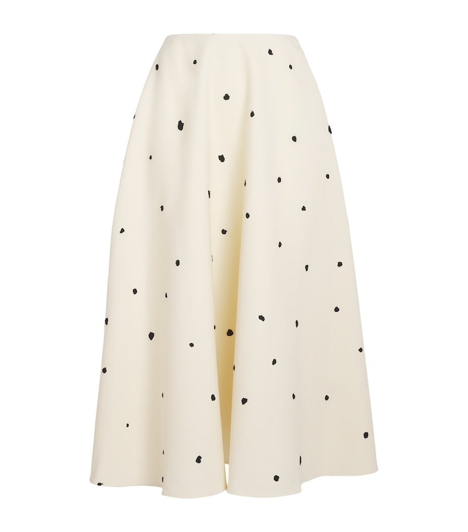 CAMILLA AND MARC Womens Textured Ponza Midi Skirt Eggshell Image 1