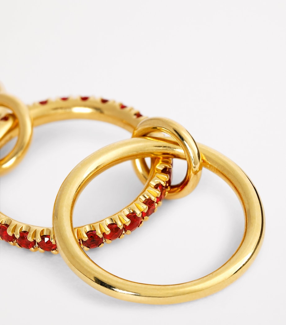 Yellow Gold, Diamond and Ruby Halley Ring YELLOW GOLD Image 4