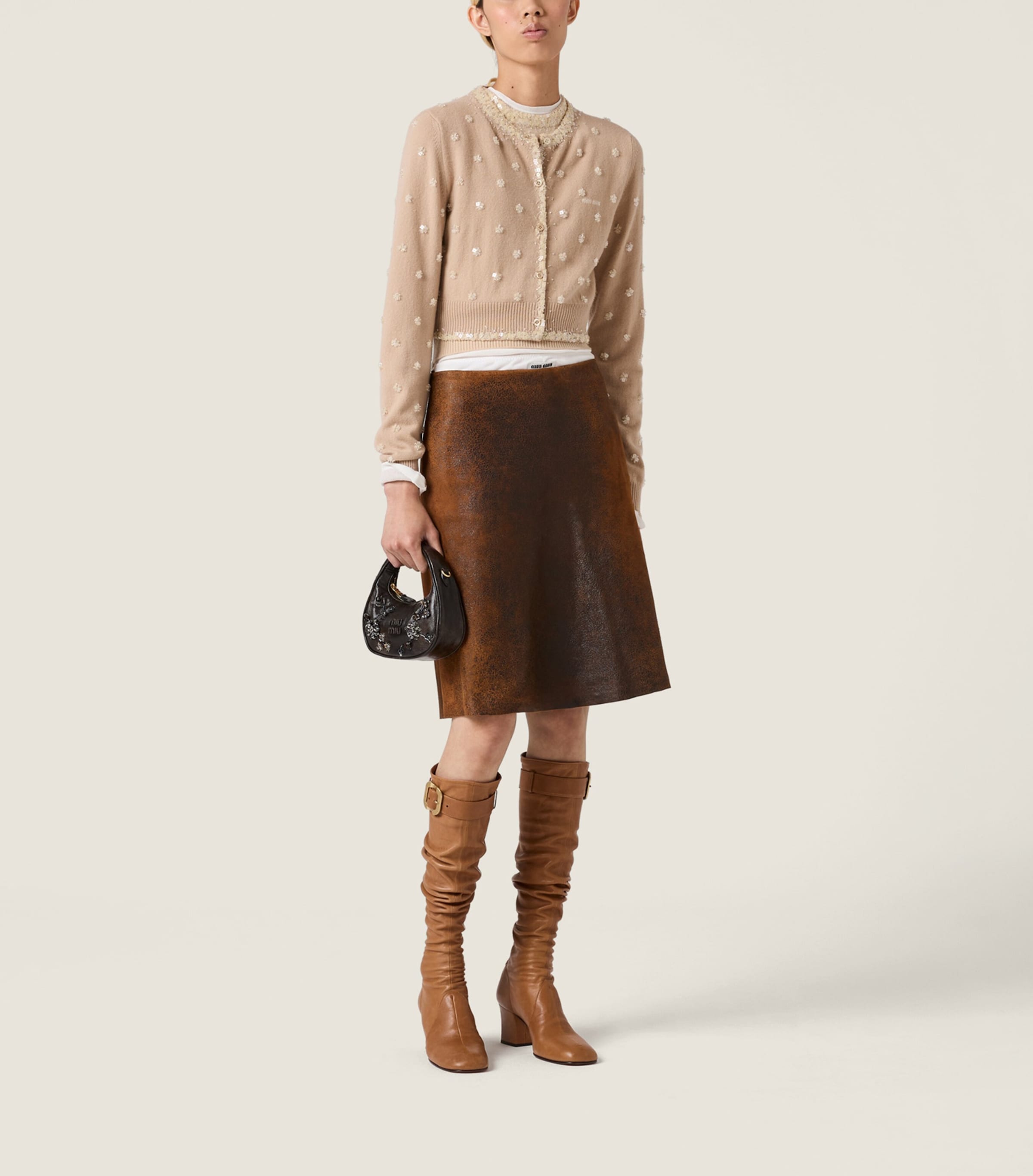 Cashmere Embellished Cardigan F0627 Image 2