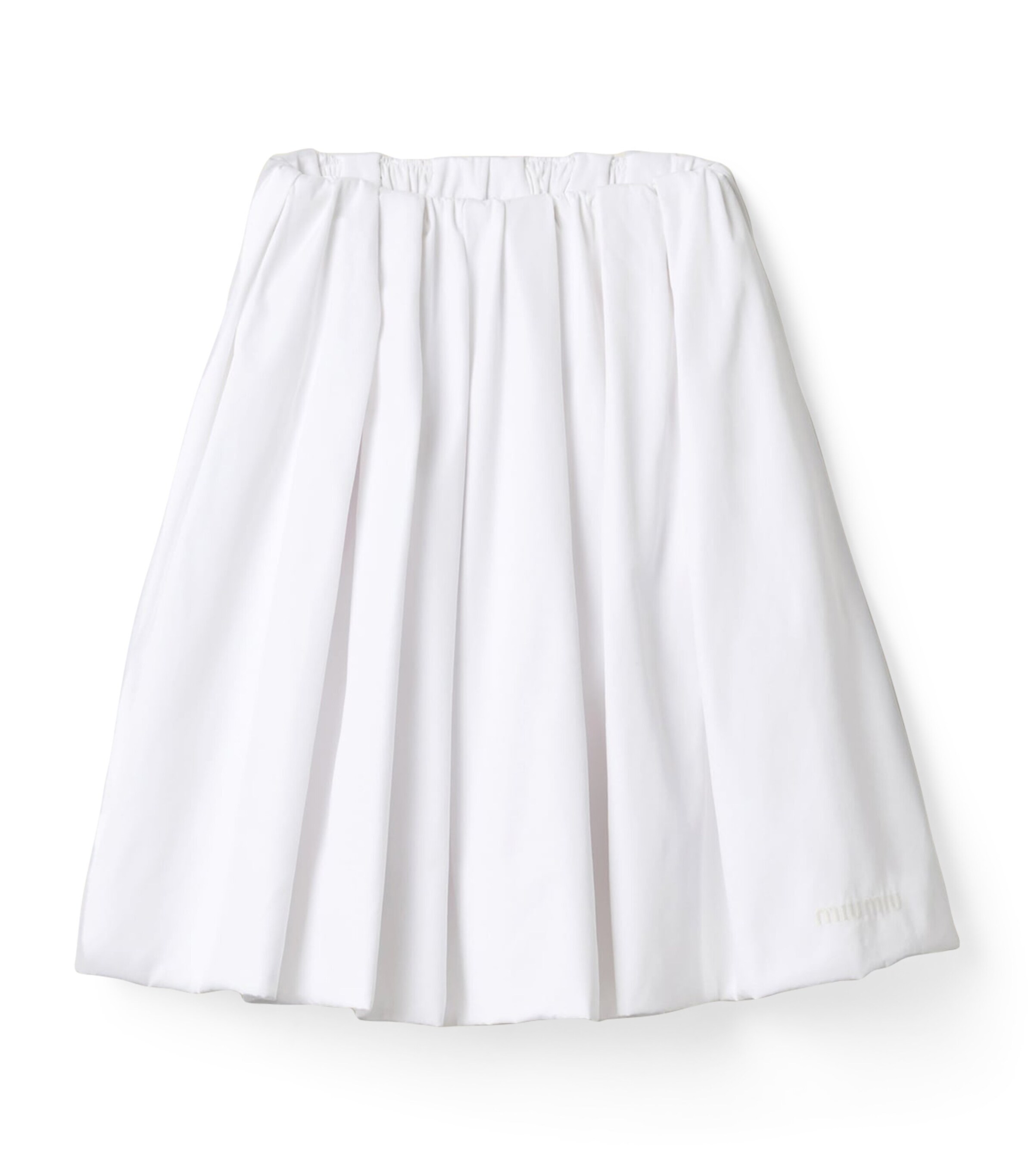 スカート MIU MIU WHITE COTTON SKIRT Miu Miu Cotton Poplin Midi Skirt | Harrods UK