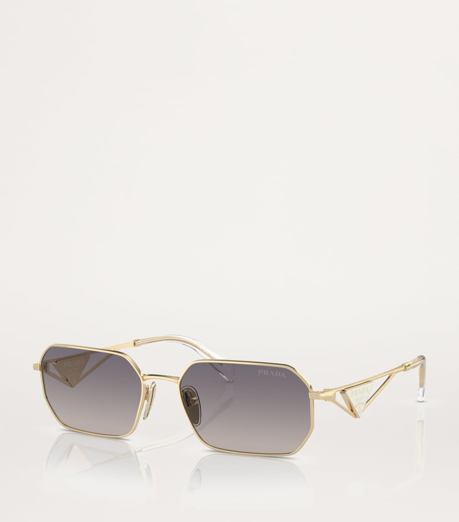 Metal Rectangular Sunglasses ZVN30C Image 2