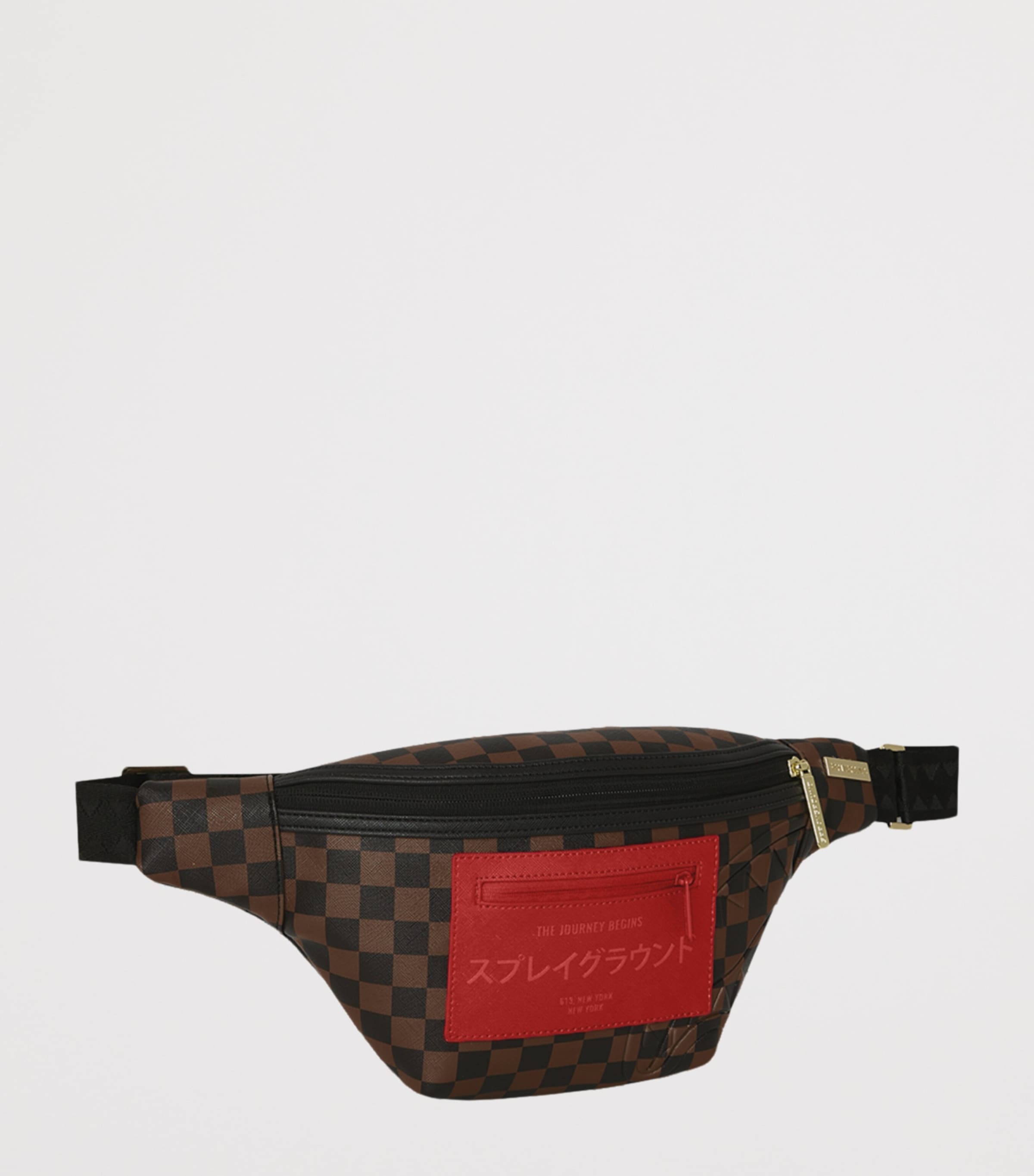 Sprayground Check Redemption Cross-Body Bag Red Redemption Image 2