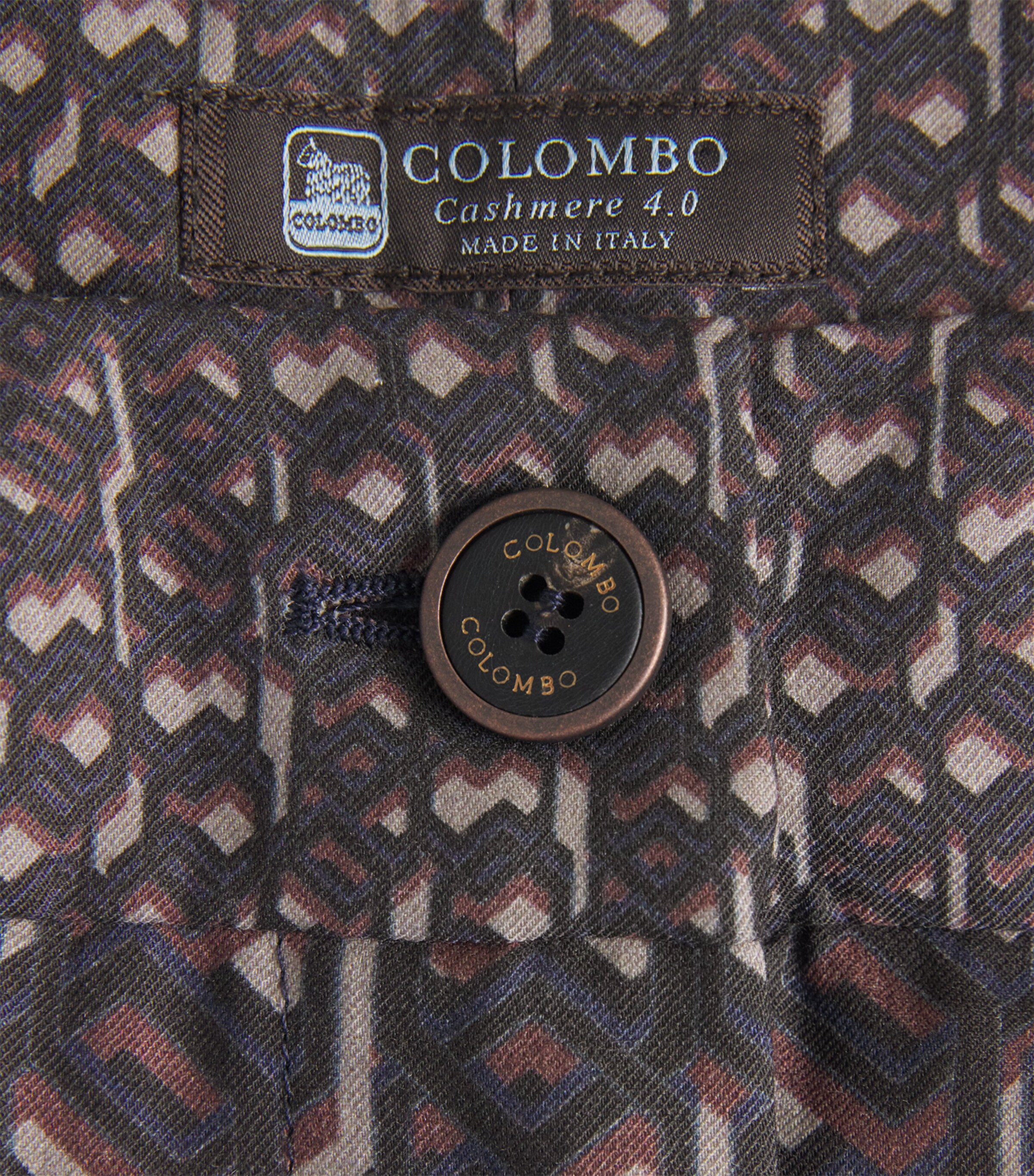 Colombo Womens Silk Printed Trousers Optical Print Image 6