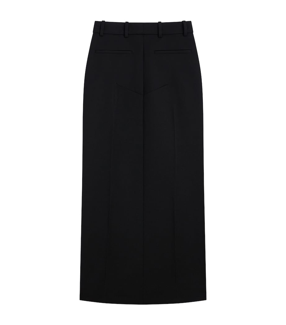 Givenchy Womens Wool Pleated Midi Skirt Image 2