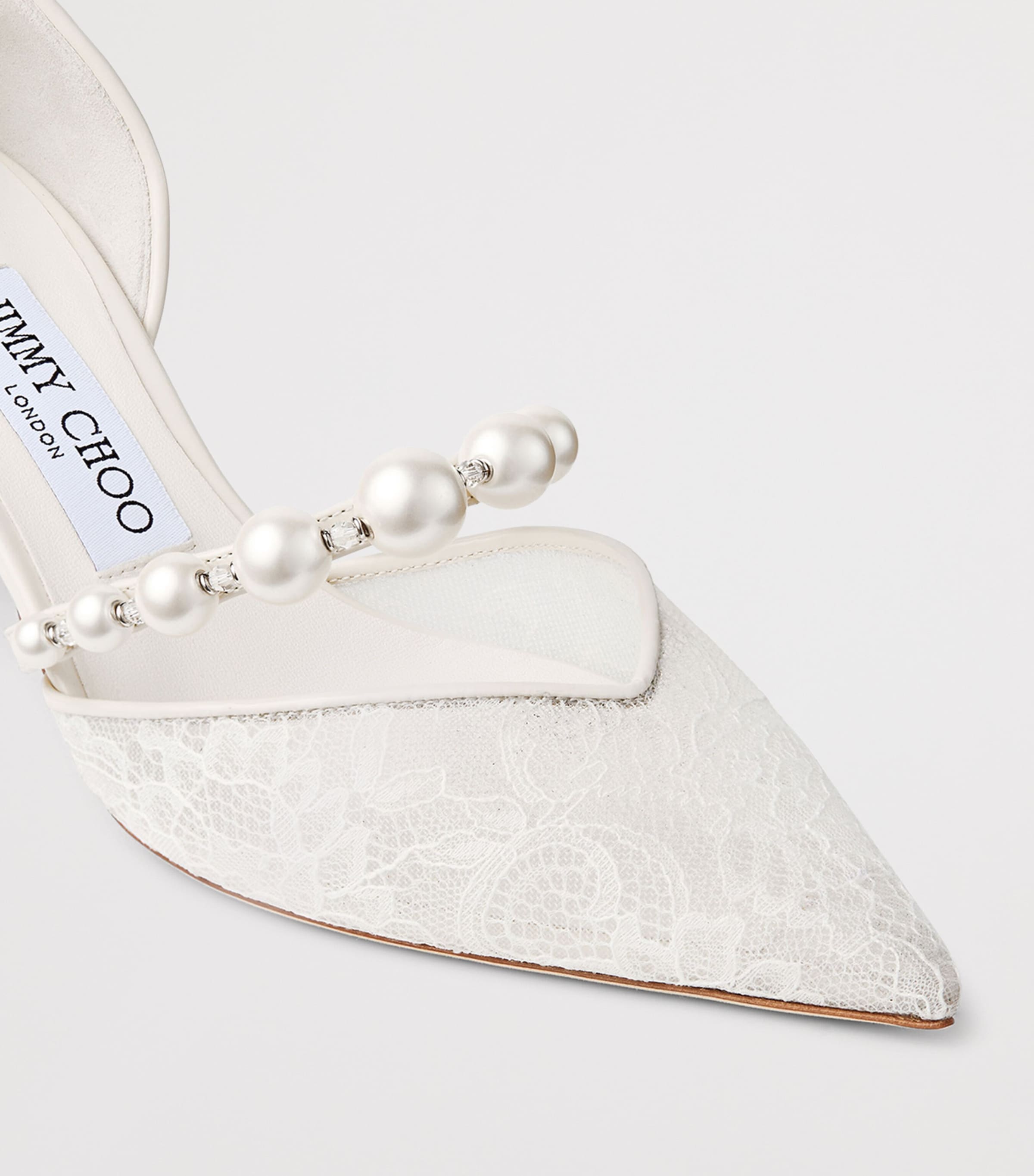 Jimmy Choo Aurelie 65 Lace Pumps Ivory/white Image 6