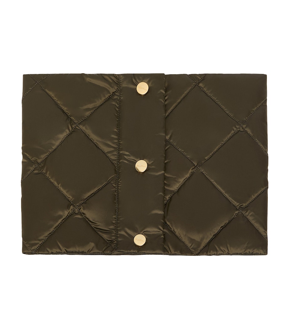 Water-Repellent Canvas Padded Collar DARK GREEN Image 1