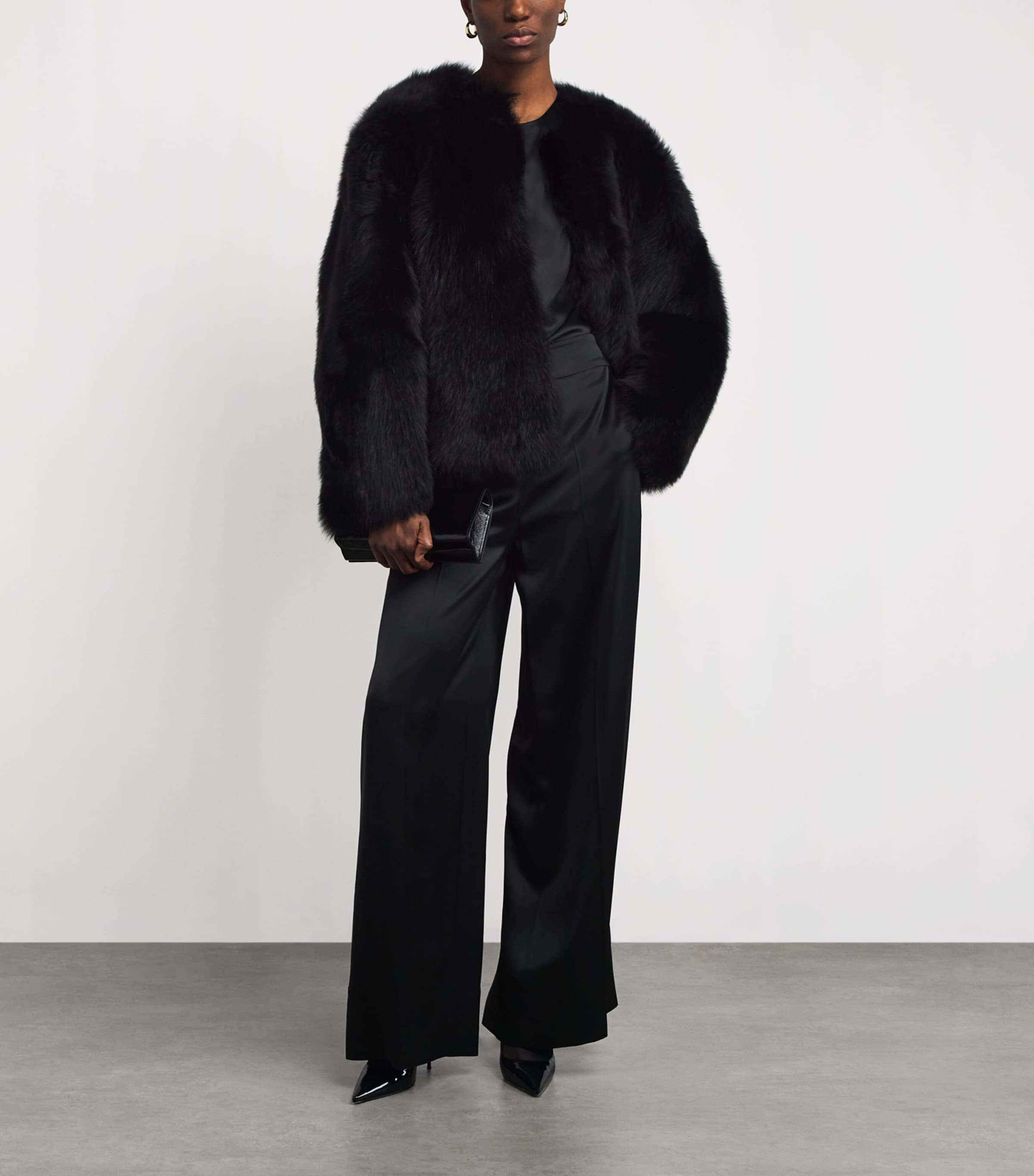 Shearling Gomez Jacket BLACK Image 2