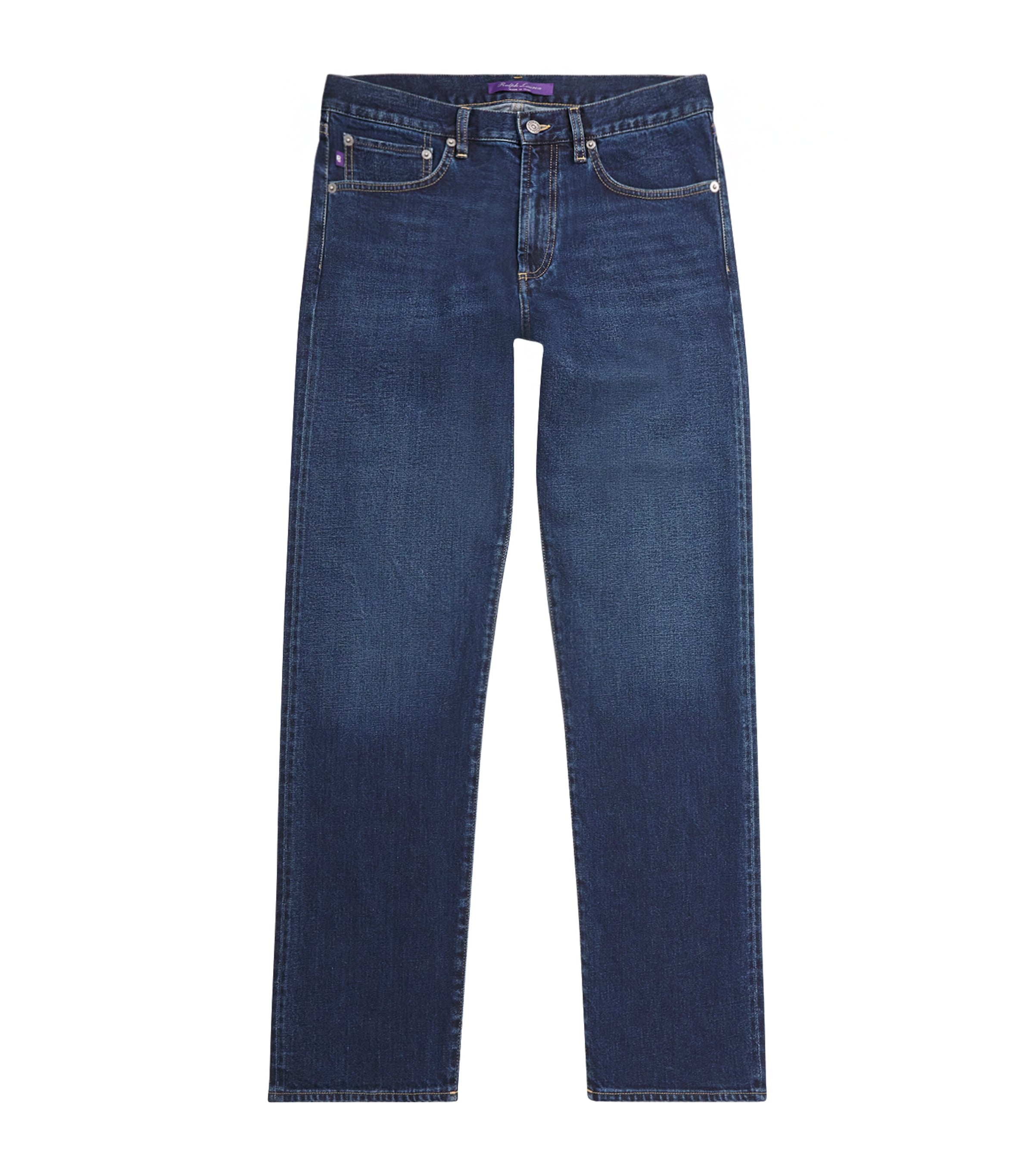 Ralph Lauren Purple Label Navy Straight Jeans | Harrods UK