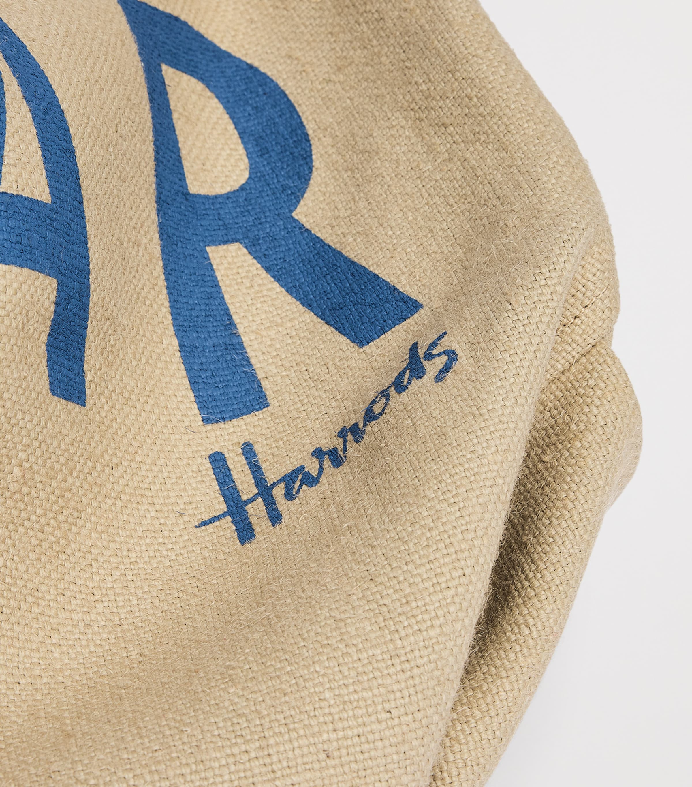 Harrods Jute Caviar Tote Bag Neutral Image 4