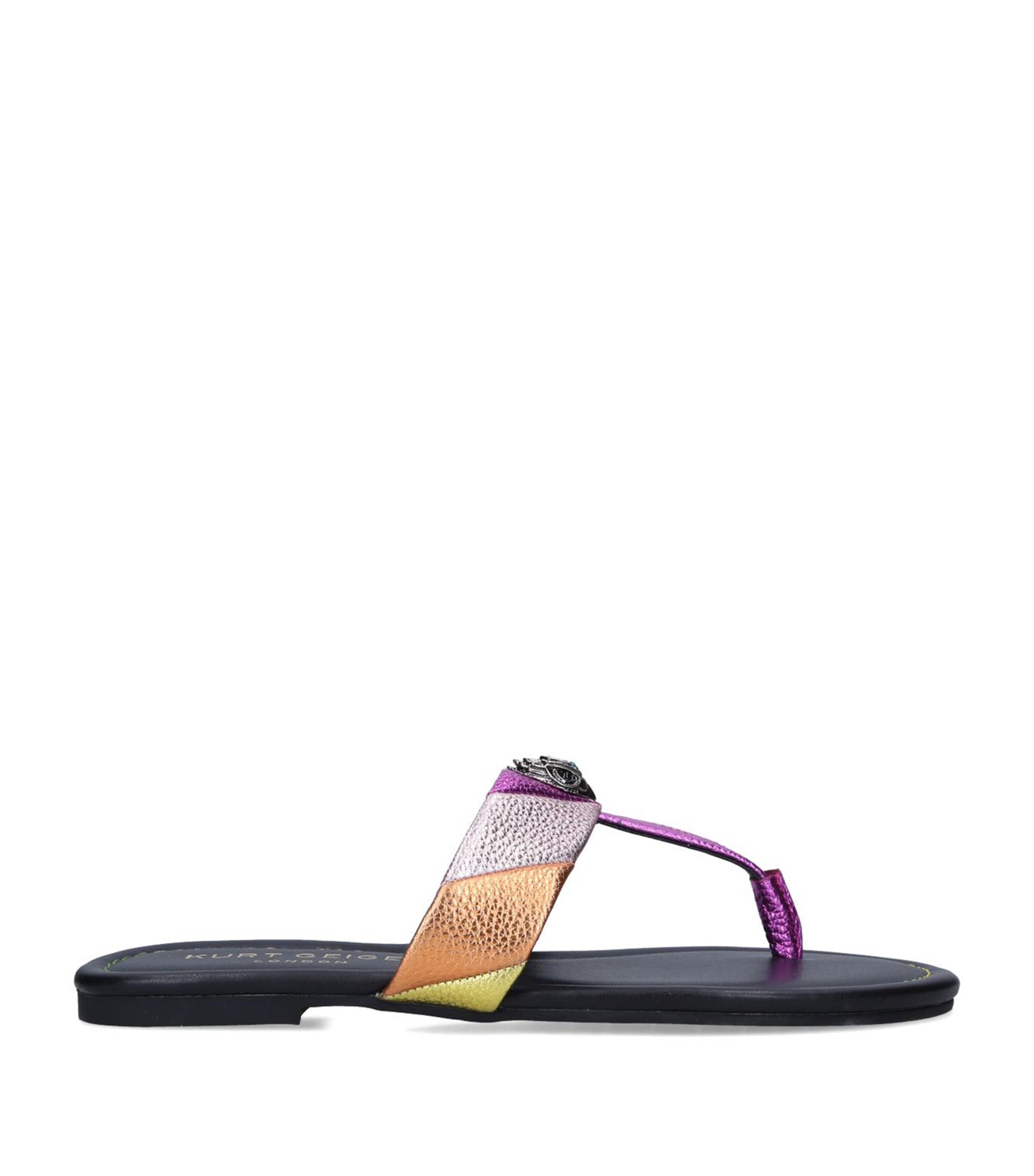 Leather Kensington T-Bar Sandals MULT/OTHER Image 3