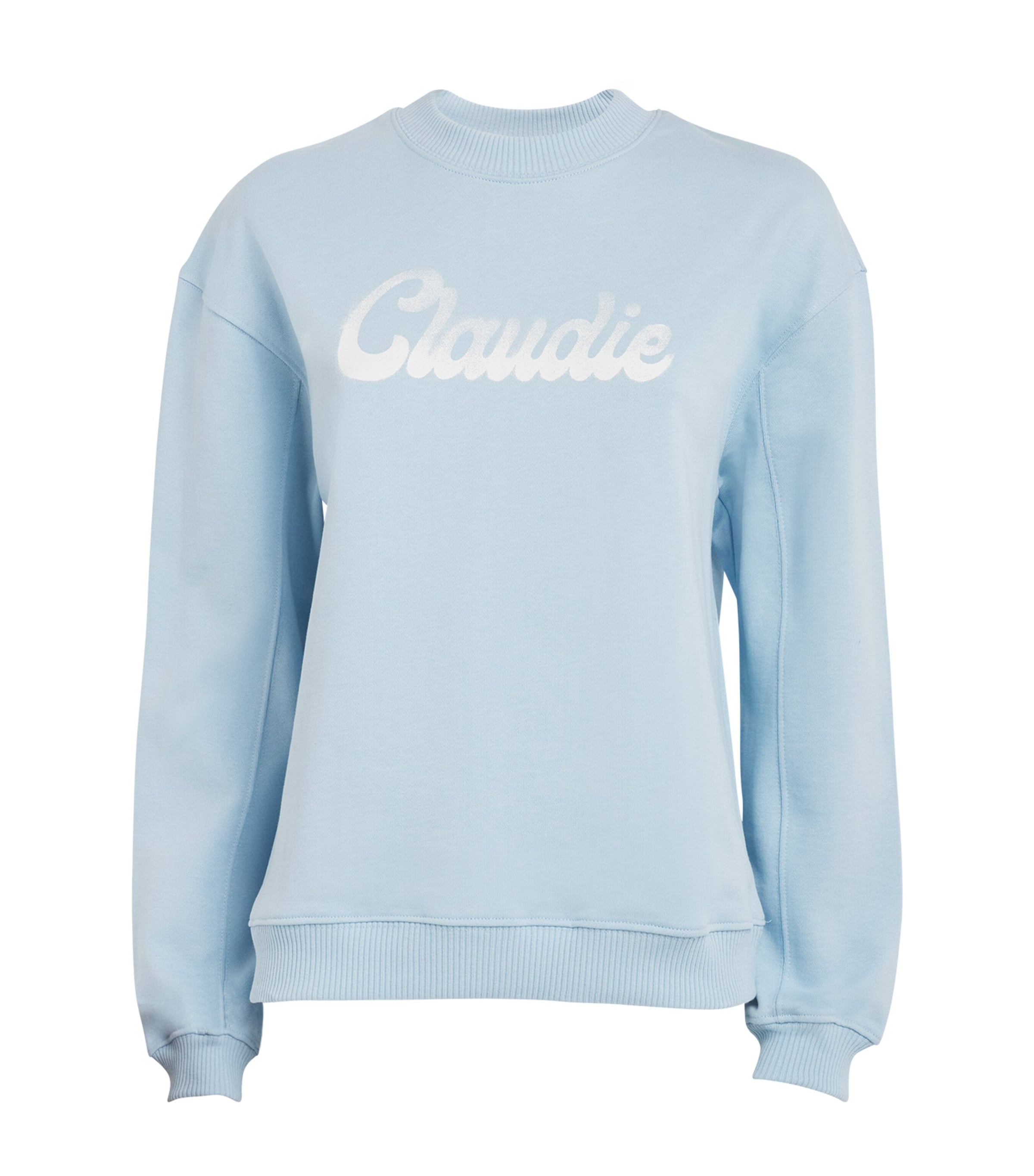 Claudie Pierlot Cotton Logo Sweatshirt In Blue