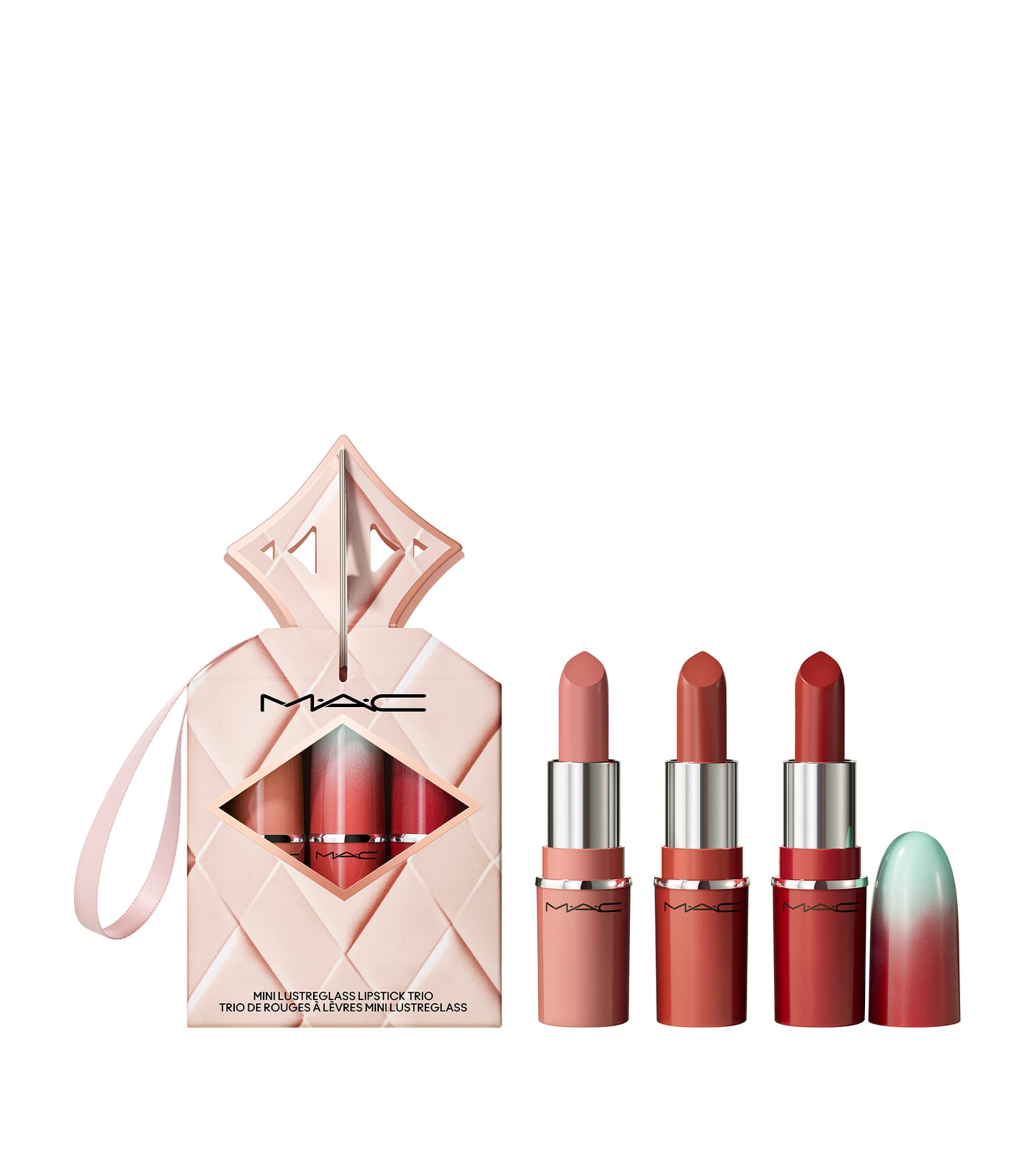 Mac Wildest Gleams Mini Lustreglass Lip Trio Classics In Multi