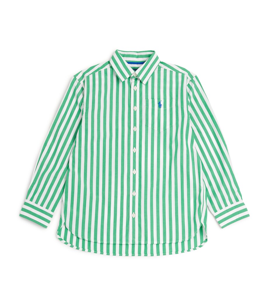 Cotton Stripe Shirt (7-16 Years) MULTI Image 1