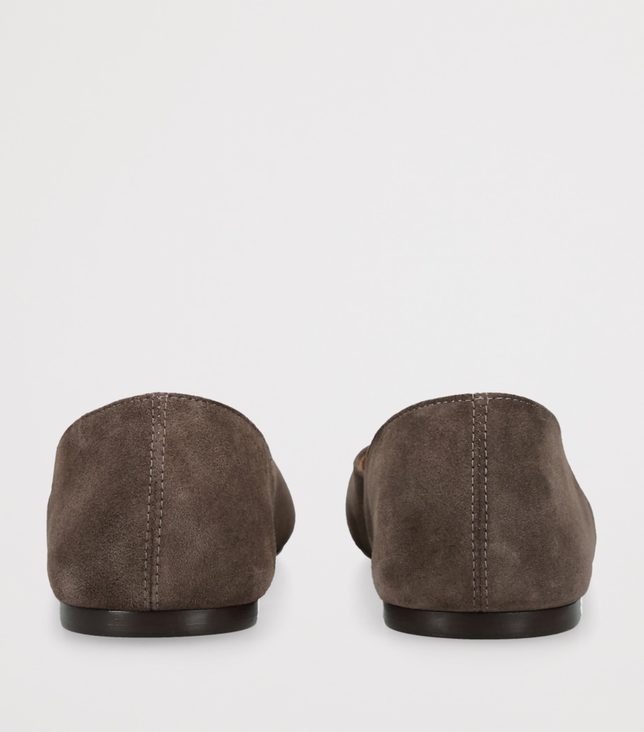Suede Jane Ballet Flats DARK BROWN Image 2