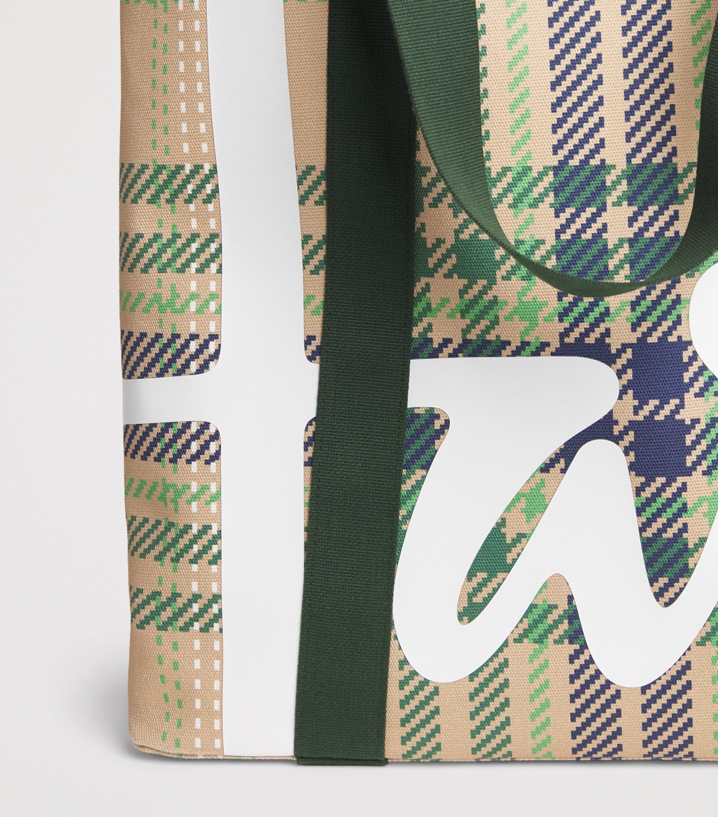 Harrods Large Tartan Check Tote Bag Image 6