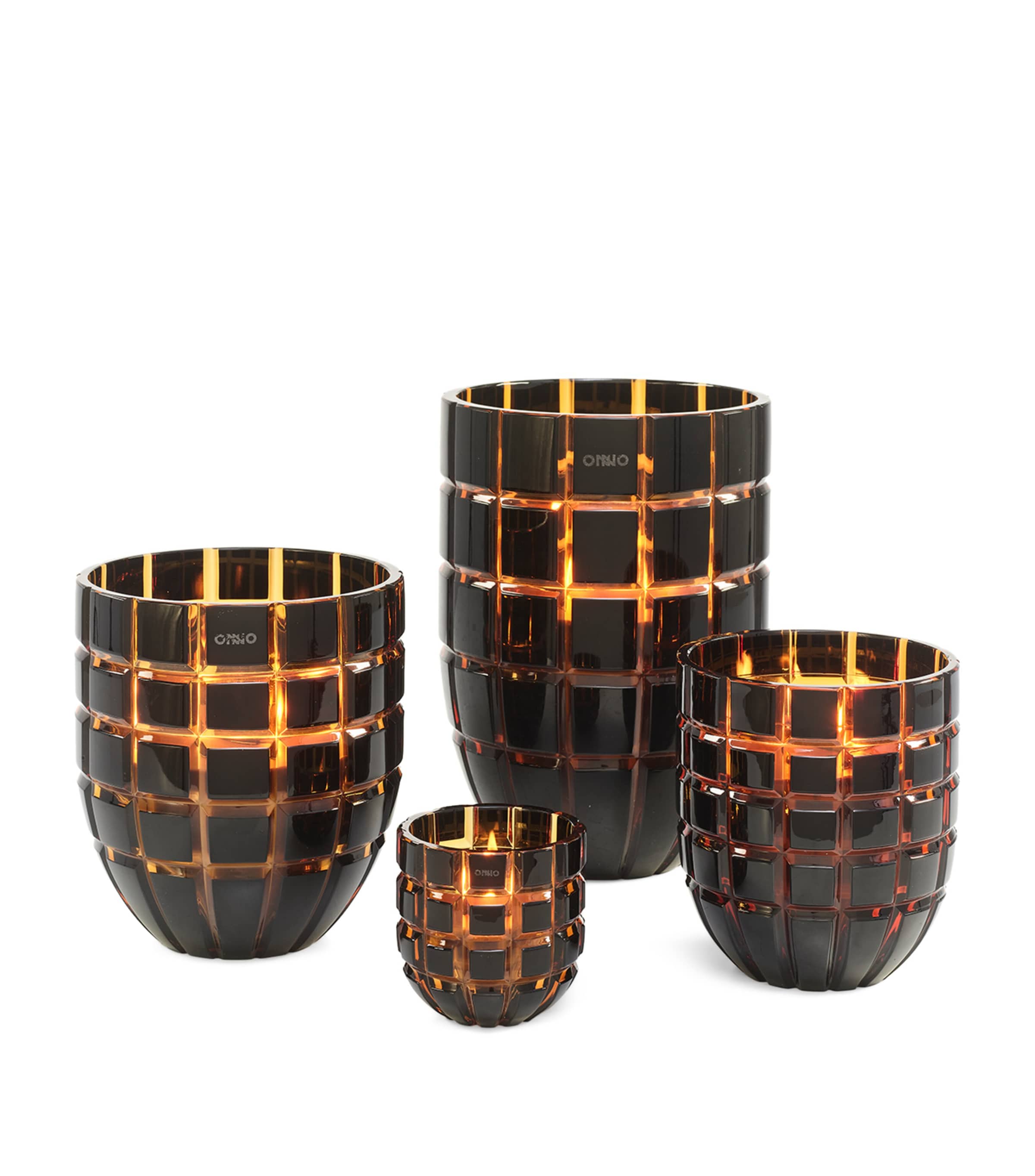 Onno Extra Large Gold Forever Crystal Candle Black/gold Image 2