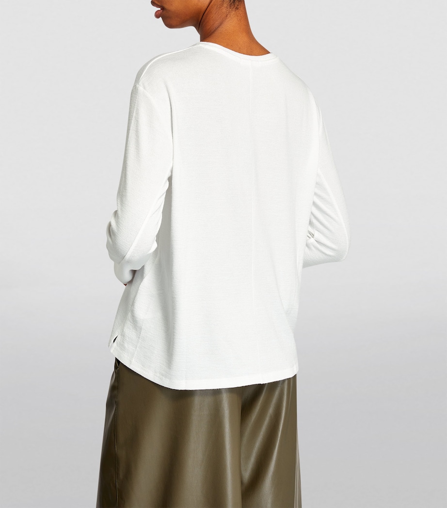 Fine-Knit Sweater WHITE Image 4