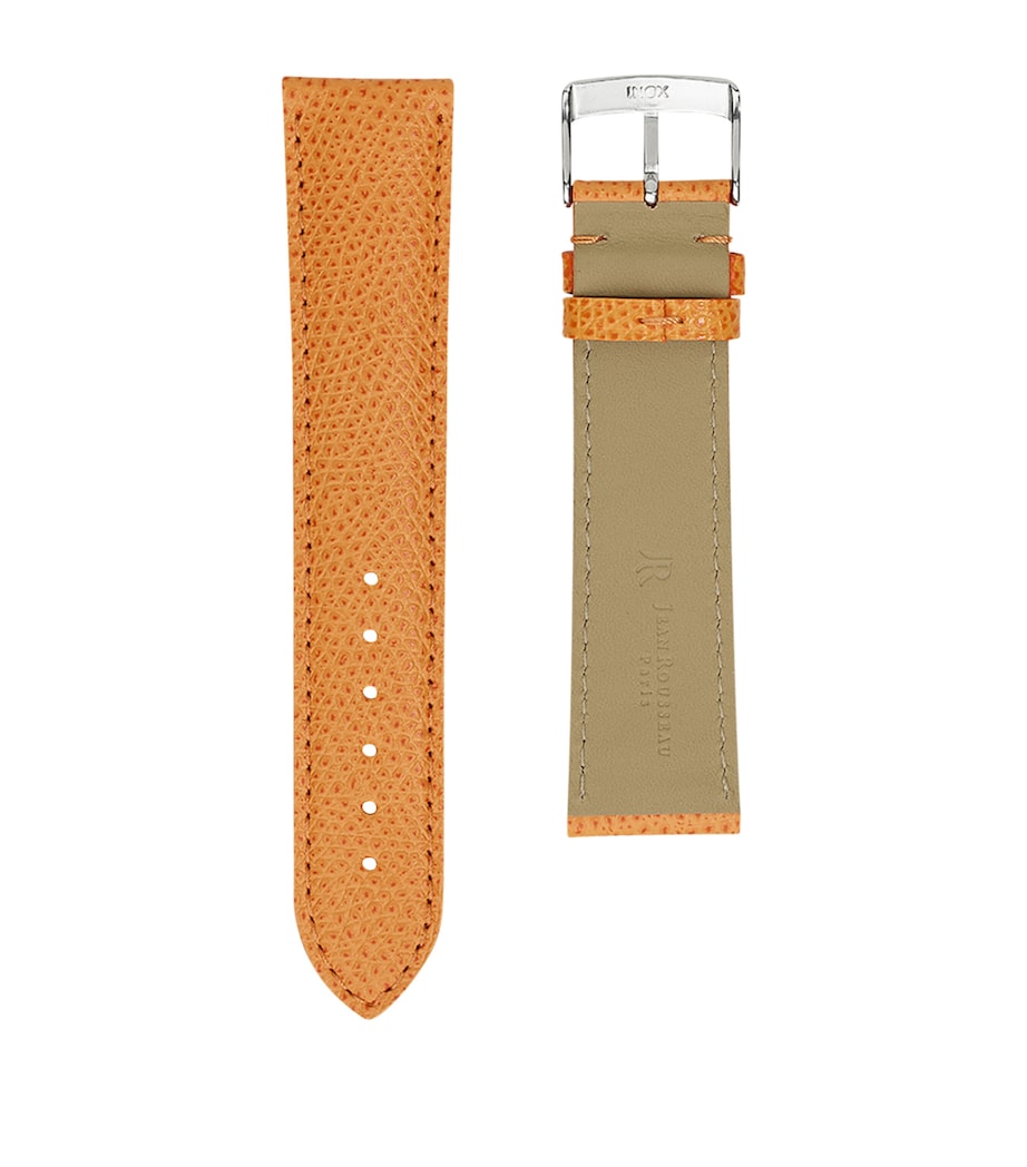 Jean Rousseau Leather Classic 3.5 Watch Strap (18mm) Orange Image 2